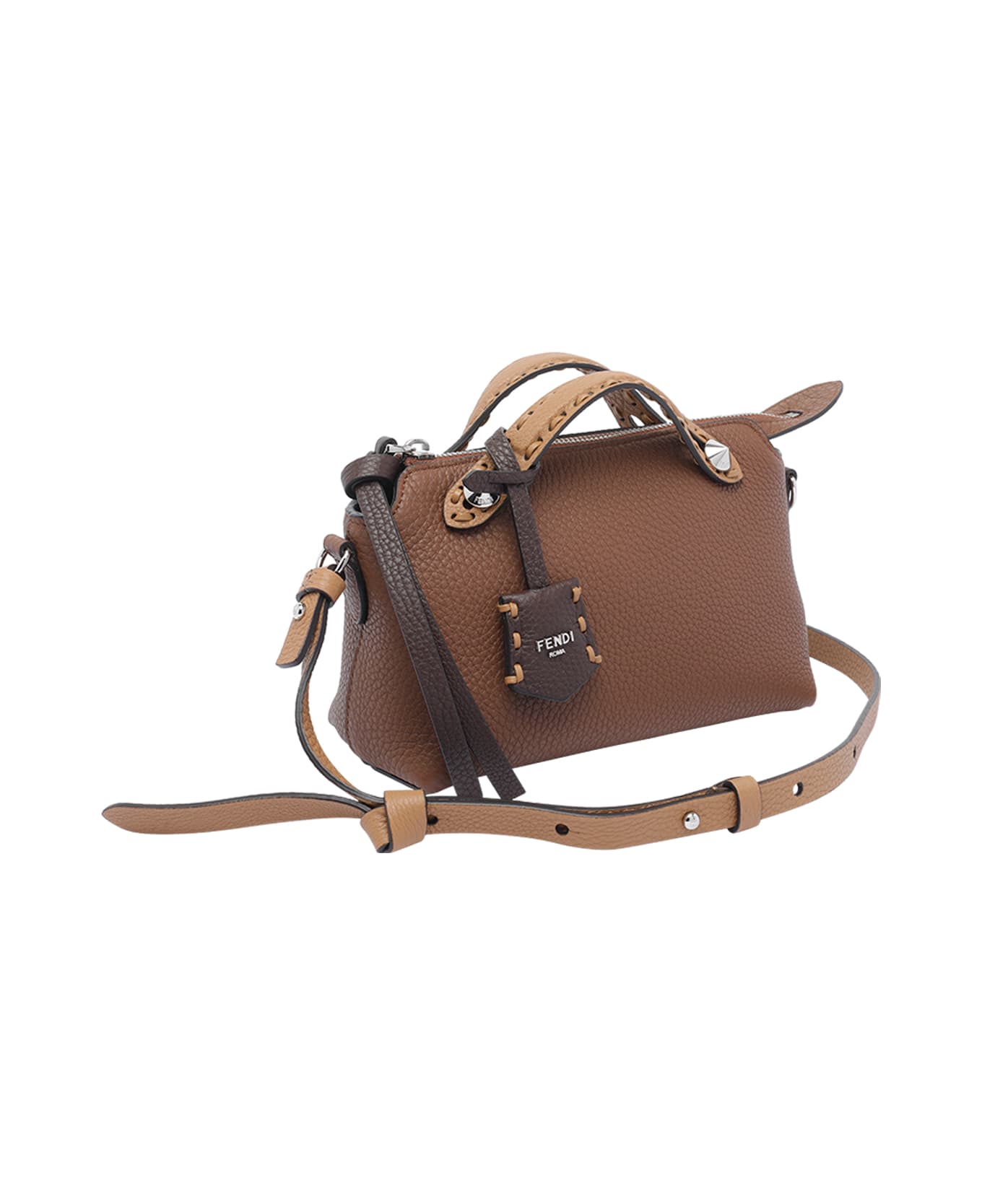 Fendi Mini By The Way Selleria Handbag - Brown