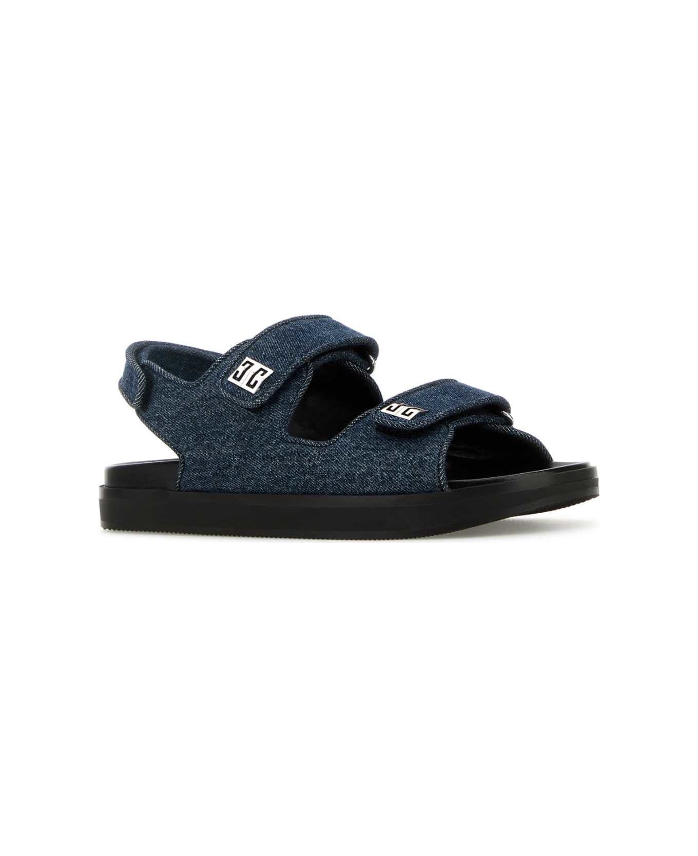 Givenchy Denim 4g Sandals - DARKBLUE