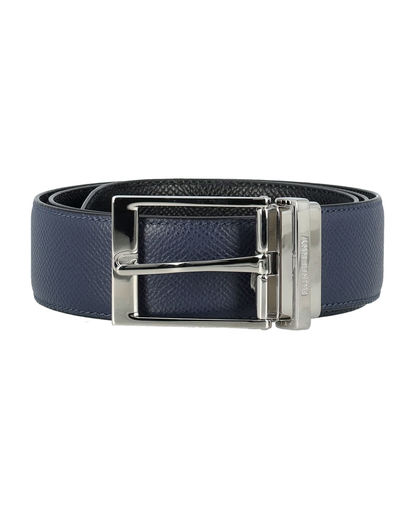 Burberry London Louis 35 Reversible Belt - NAVY/BLACK/SILVER ベルト