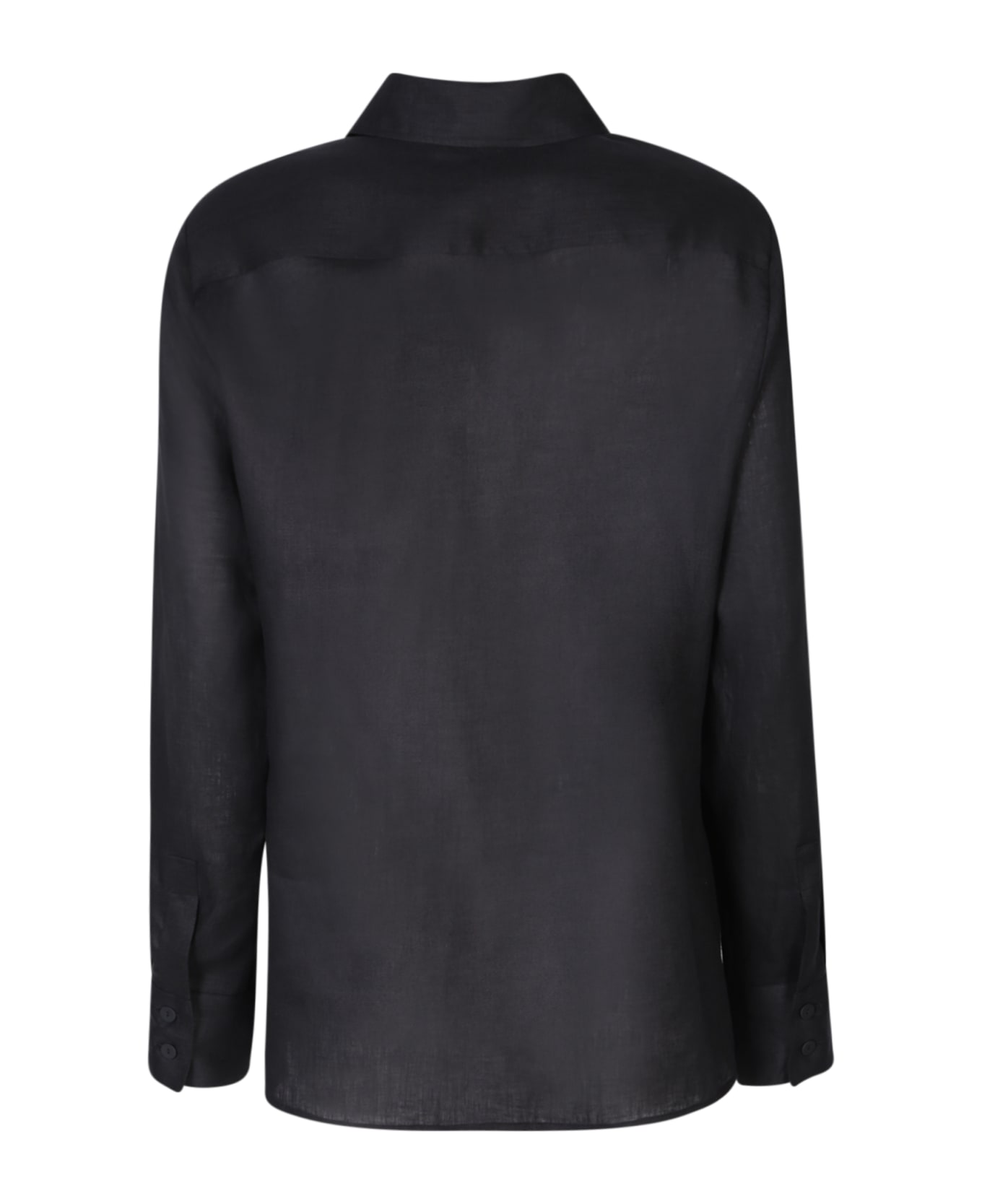 Lardini Black Linen Shirt - Black