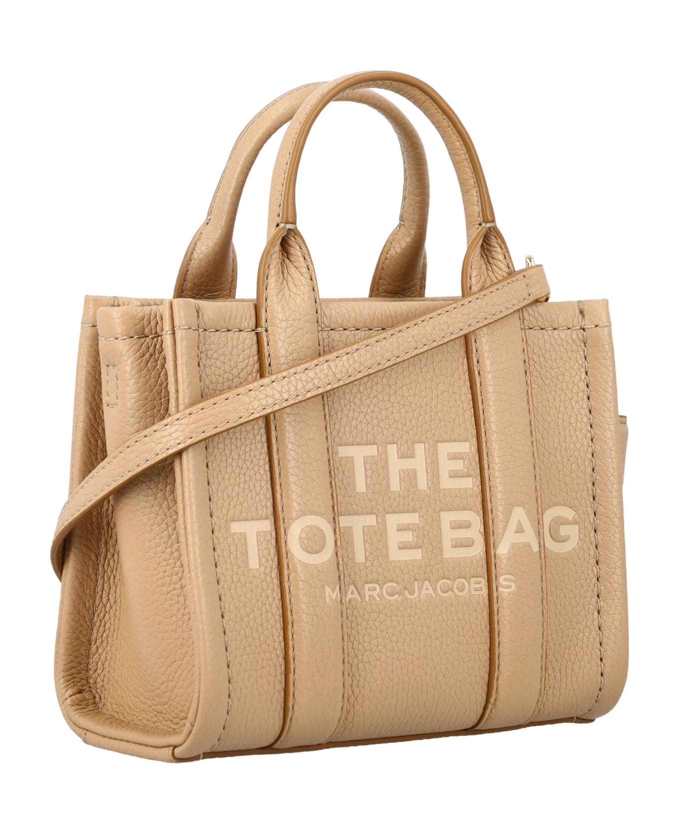 Marc Jacobs The Mini Tote Leather Bag - CAMEL