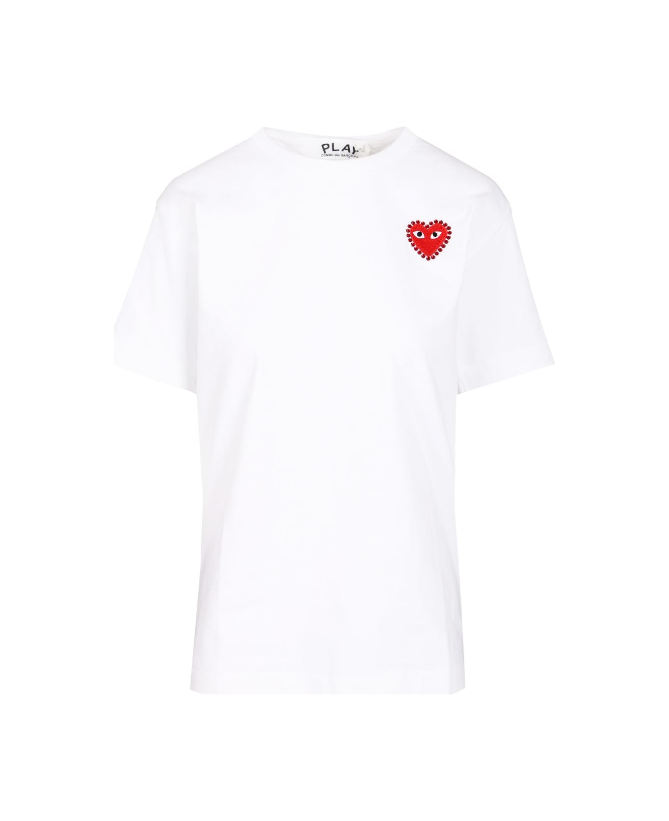 Comme des Garçons Play Red Heart T-shirt - White