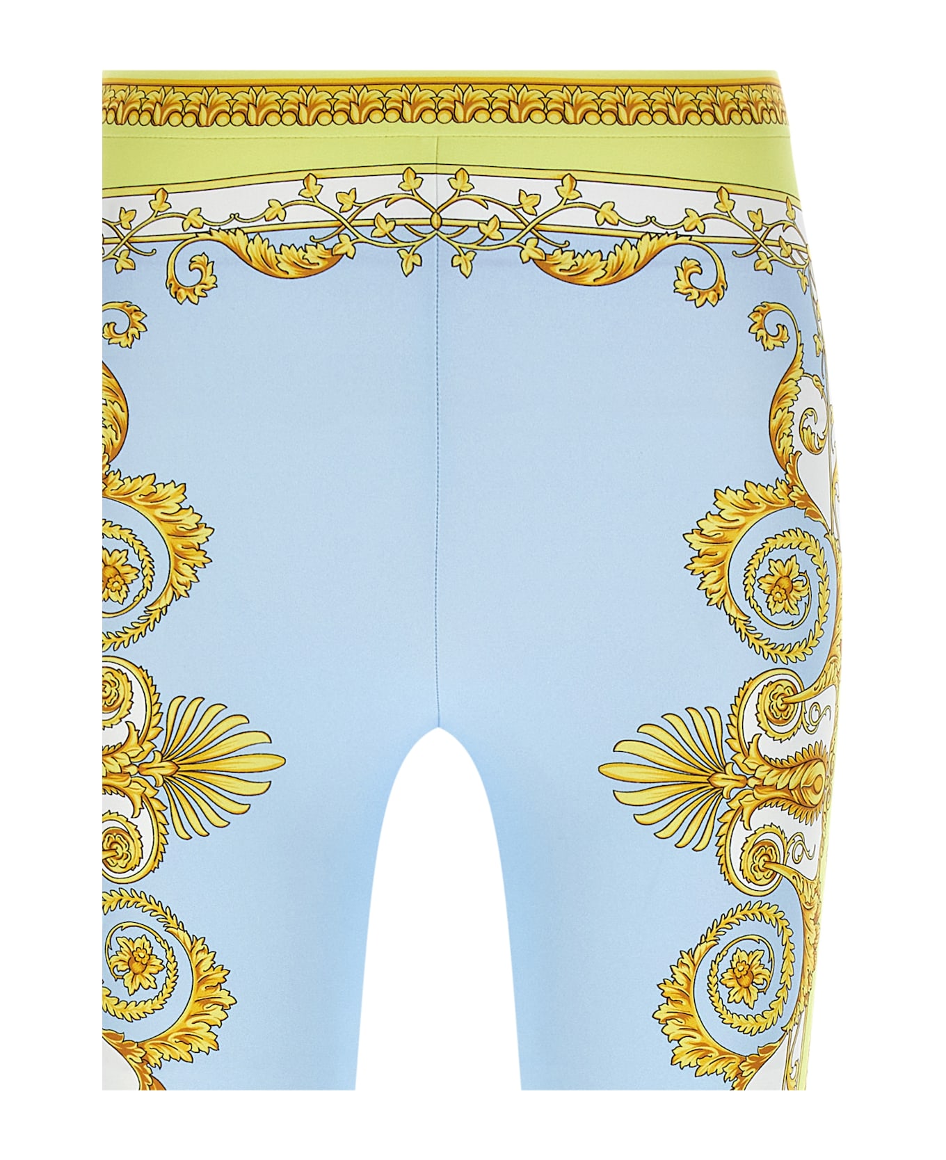 Versace 'spring Barocco' Leggings - Light Blue