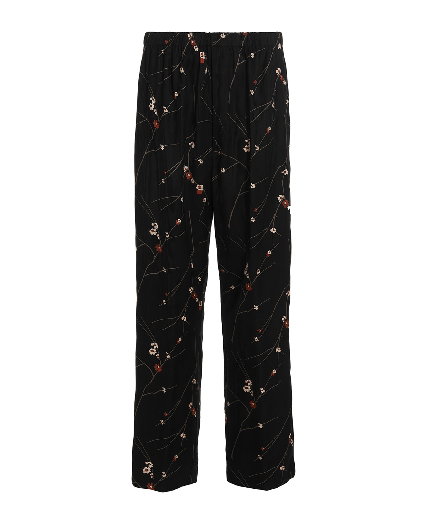 Etro Floral Print Pants - Black  