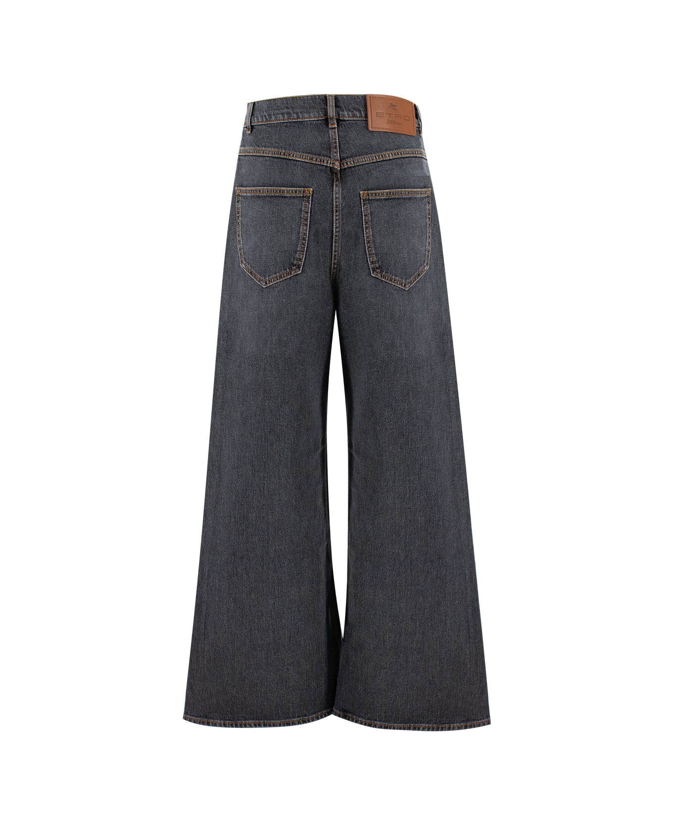 Etro Wide Leg Jeans - DENIM MEDIUM GREY