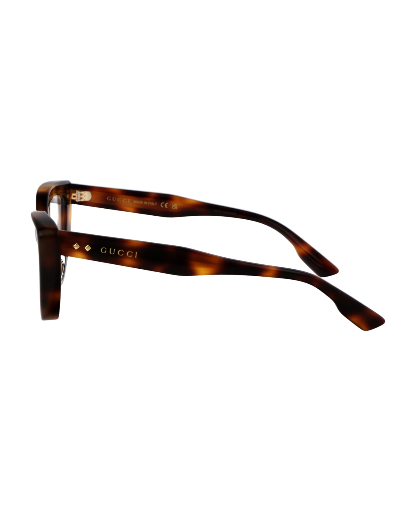 Gucci Eyewear Gg1530o Glasses - 002 HAVANA HAVANA TRANSPARENT
