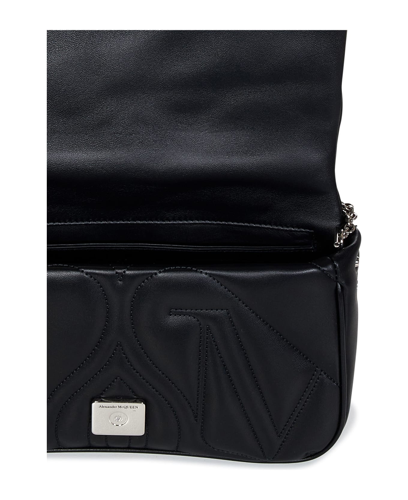 Alexander McQueen Seal Small Shoulder Bag - Black