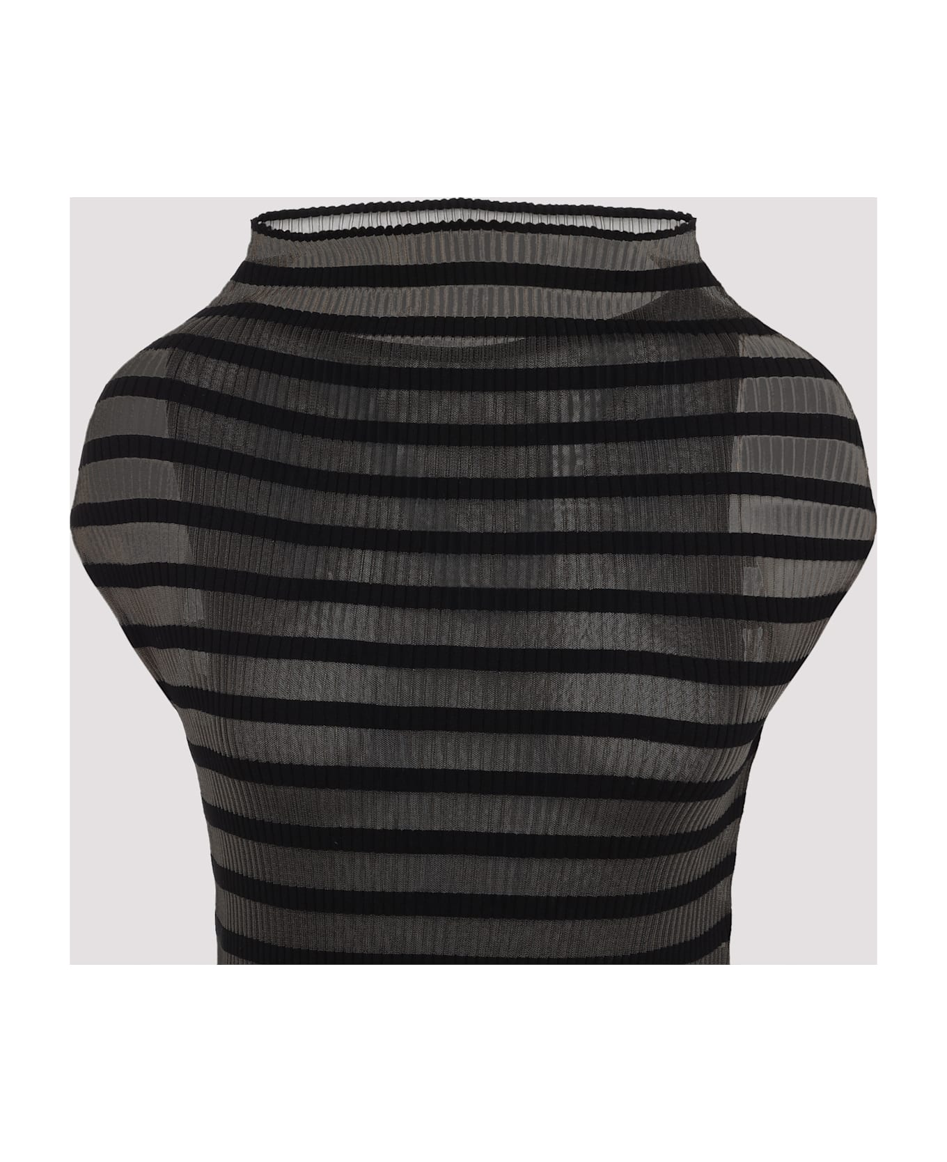 Jean Paul Gaultier Mariniere Stripes Long Dress - Black