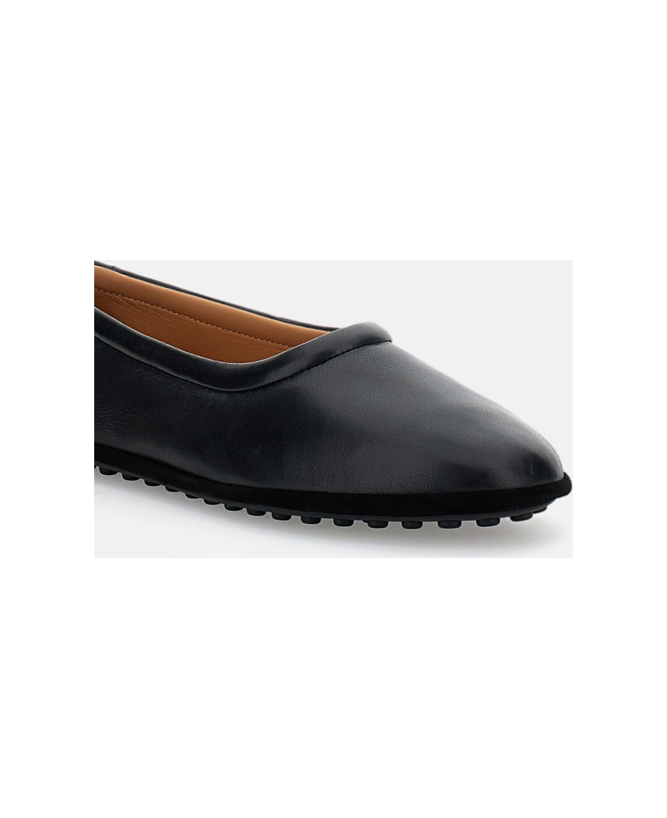 Tod's Rubber Sole Ballerina Flats - Black