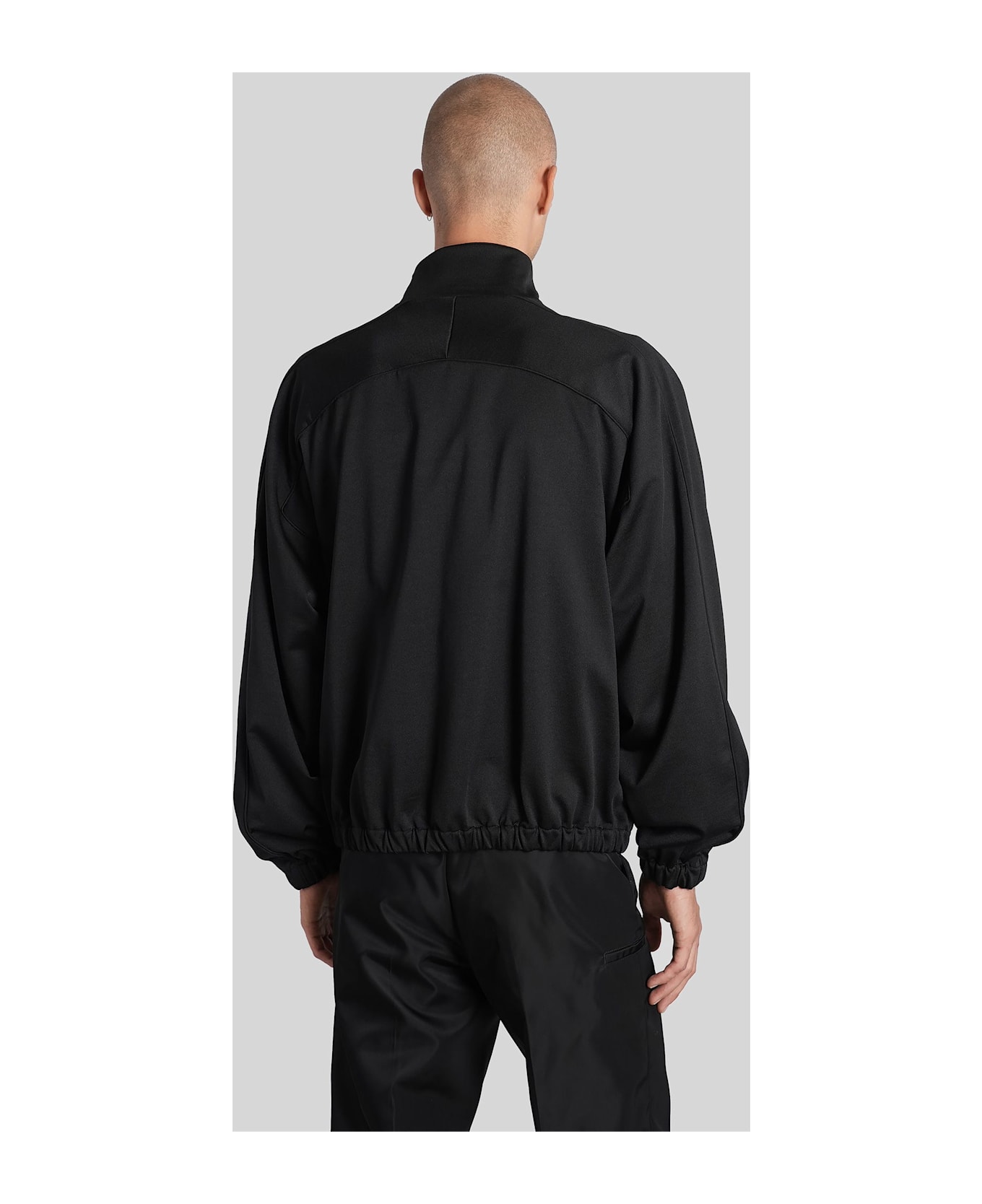 Jil Sander Sweatshirt Zip Up Sweatshirt In Black Cotton - black