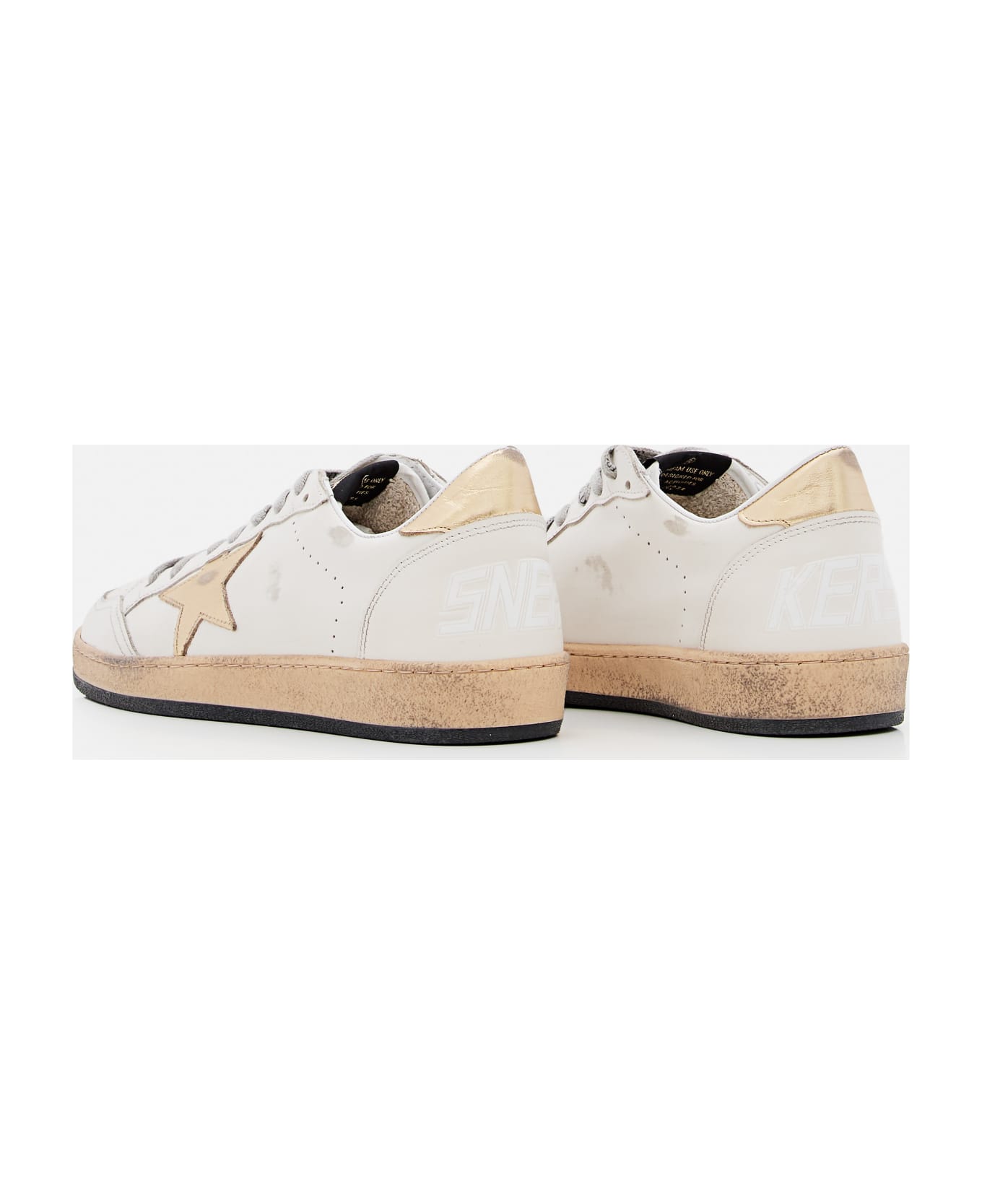 Golden Goose Ballstar Leather Sneakers - White