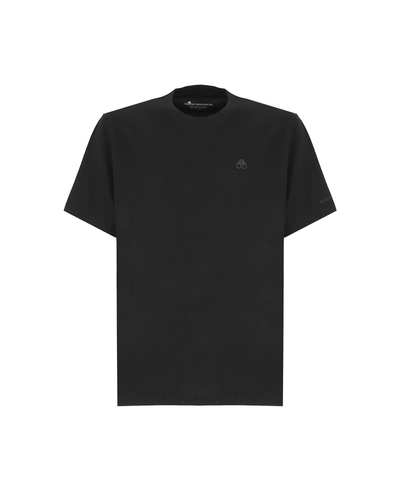 Moose Knuckles Logoed T-shirt - Black シャツ