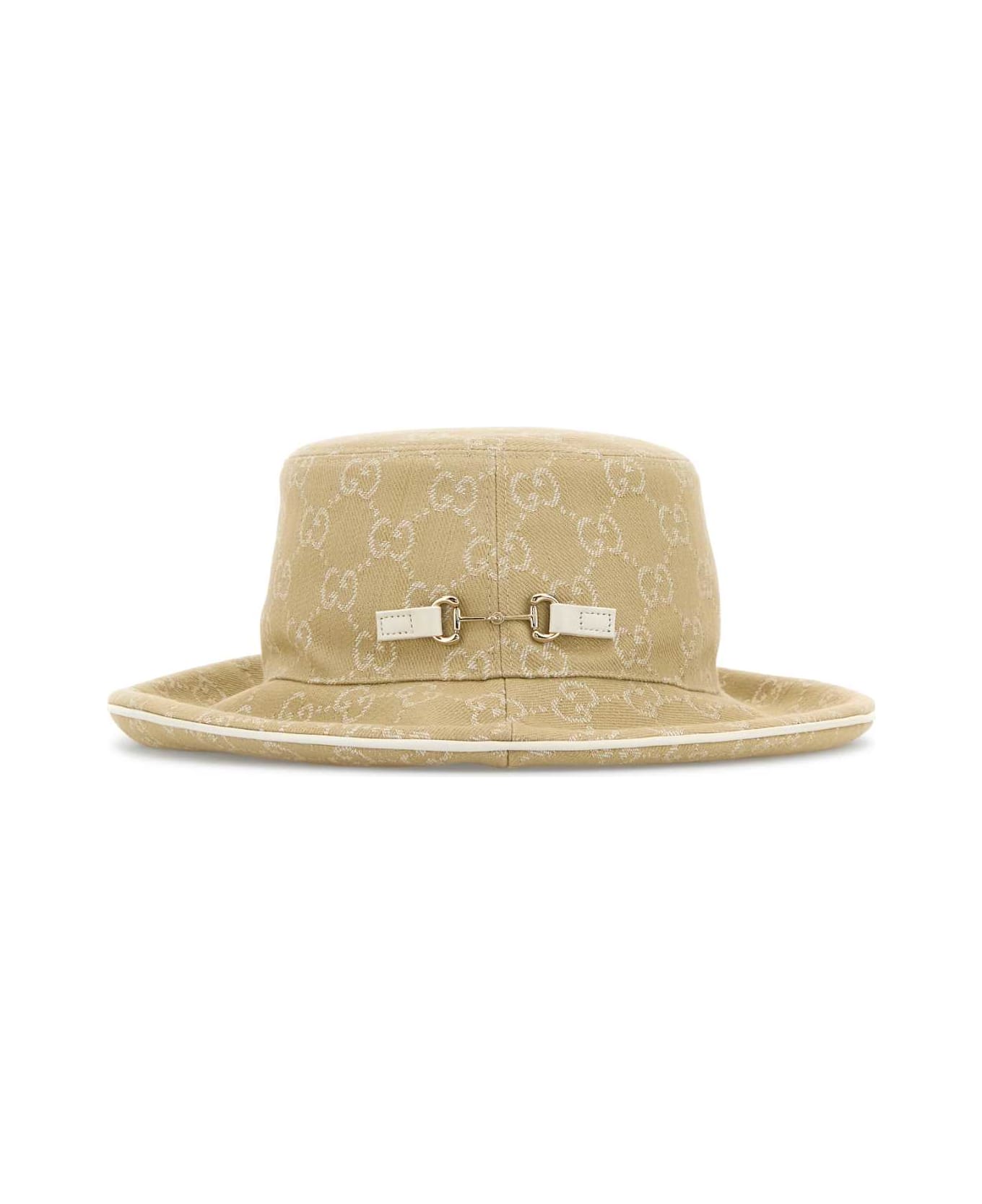 Gucci Gg Denim Bucket Hat - SANDWHITE