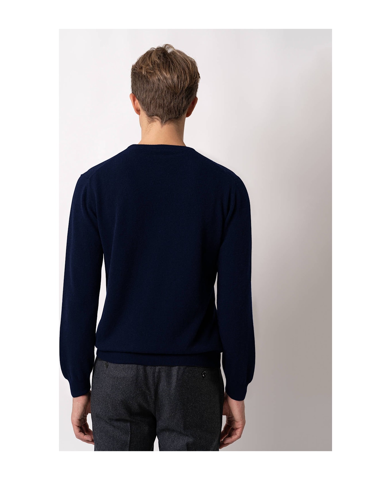 Larusmiani Crewneck Sweater Aspen Sweater - Navy