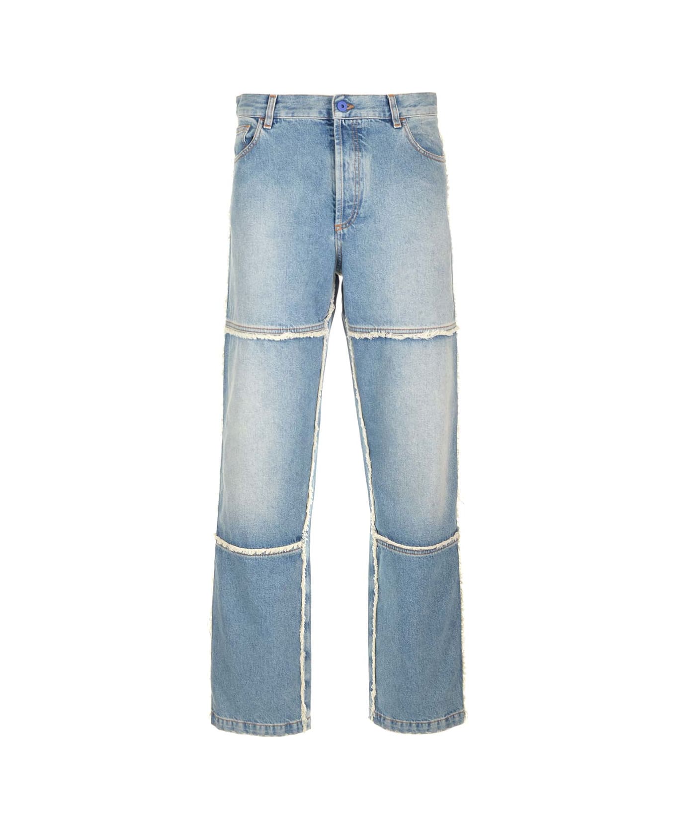 Marcelo Burlon Stonewashed Jeans - Blue