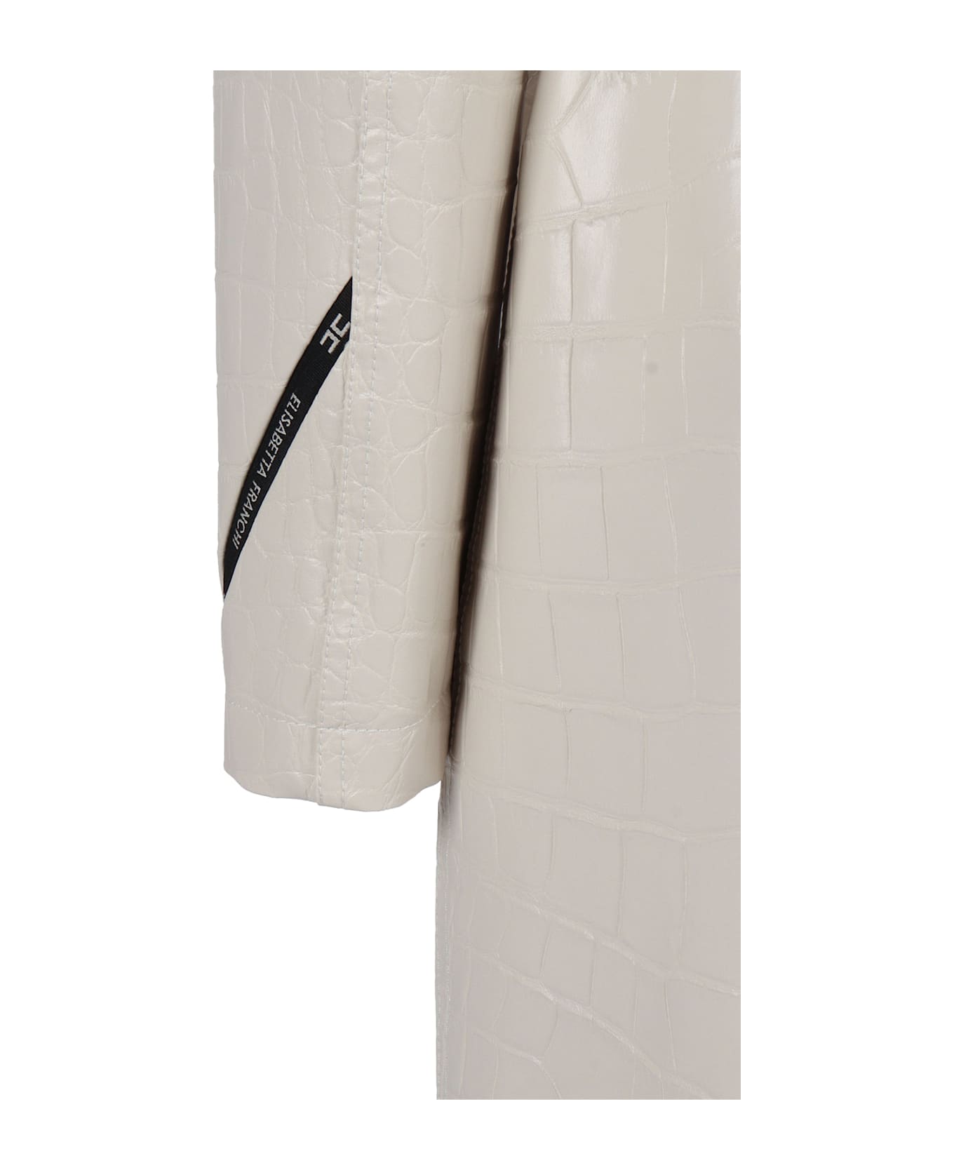 Elisabetta Franchi Women's Dust Coat With Belt - WHITE