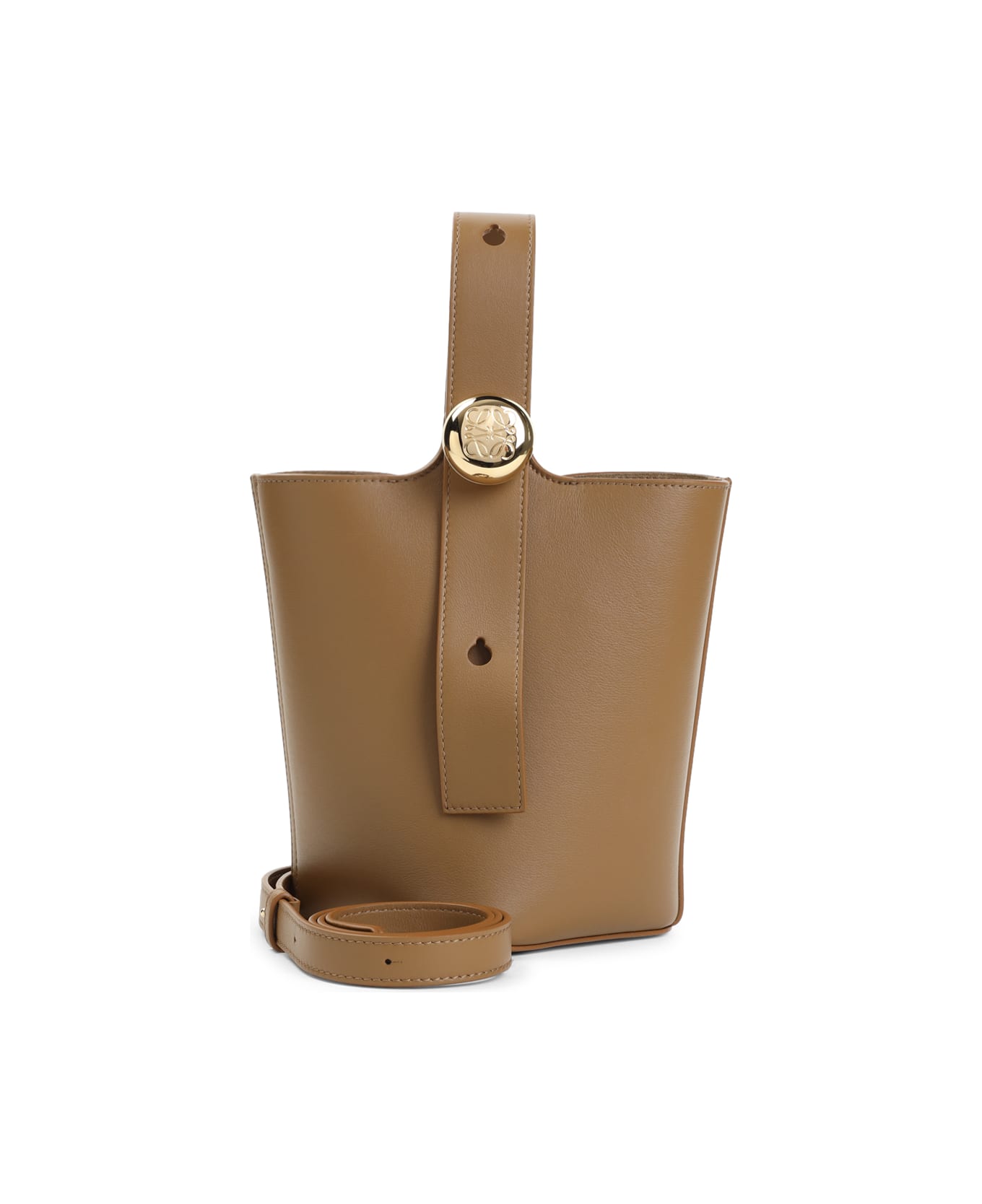 Loewe Pebble Mini Bucket Bag - Oak