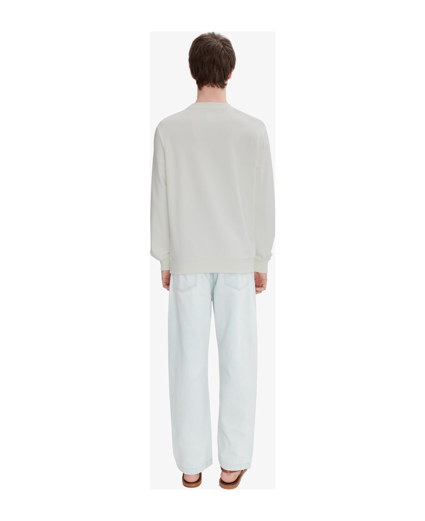 A.P.C. Sweat Standard Rue Madame Gots - Ali Blanc Bleu Ciel