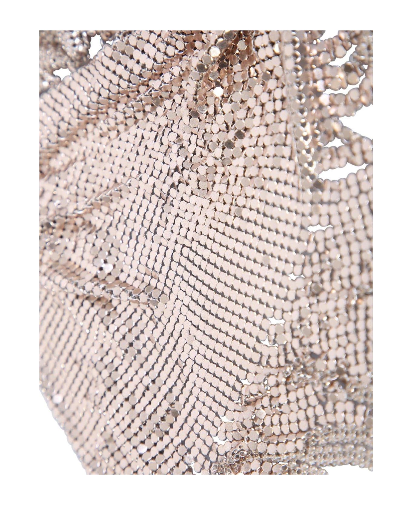 Paco Rabanne Pixel Embellished Fringed Scarf Necklace