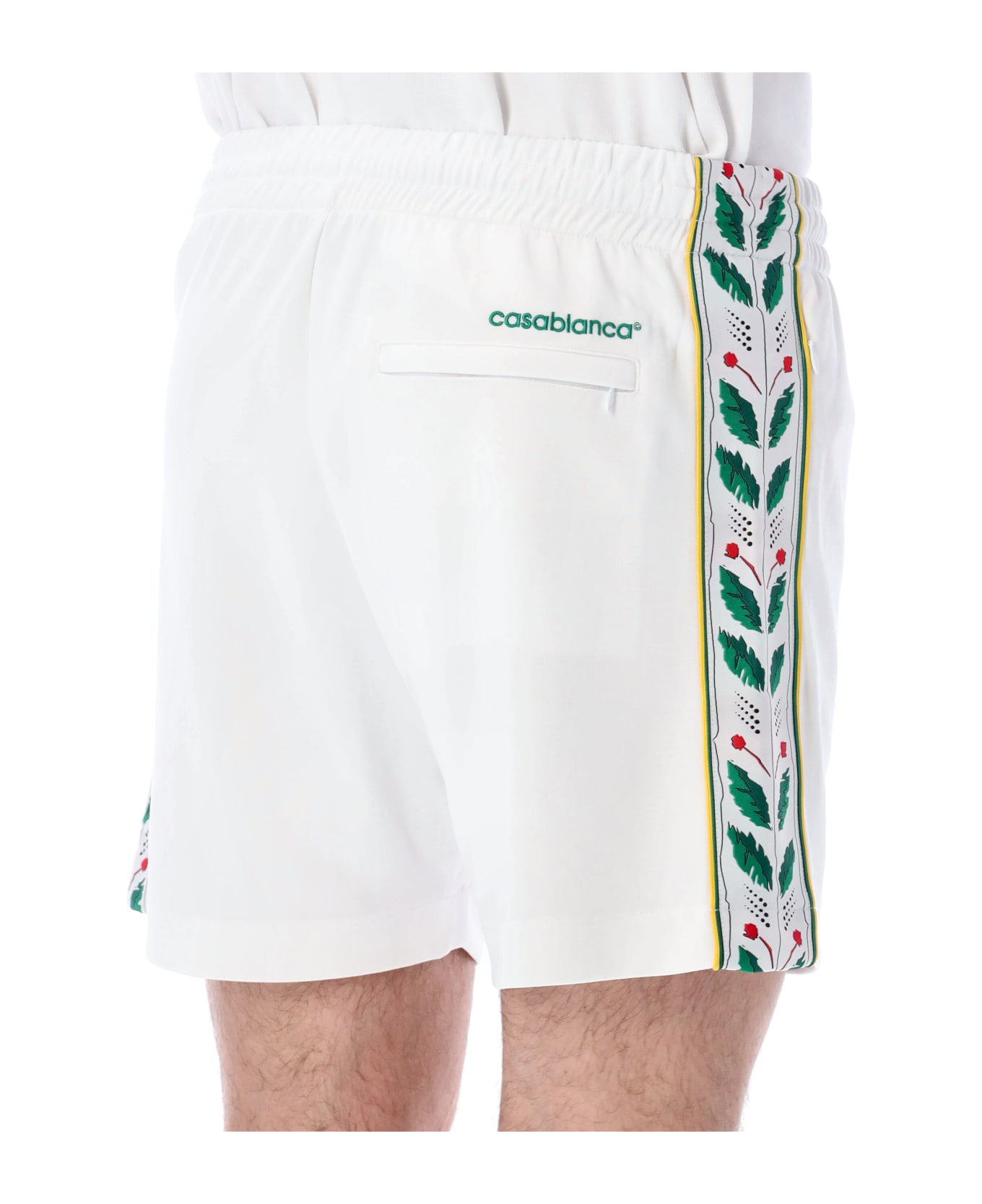 Casablanca Laurel Track Shorts - WHITE ショートパンツ