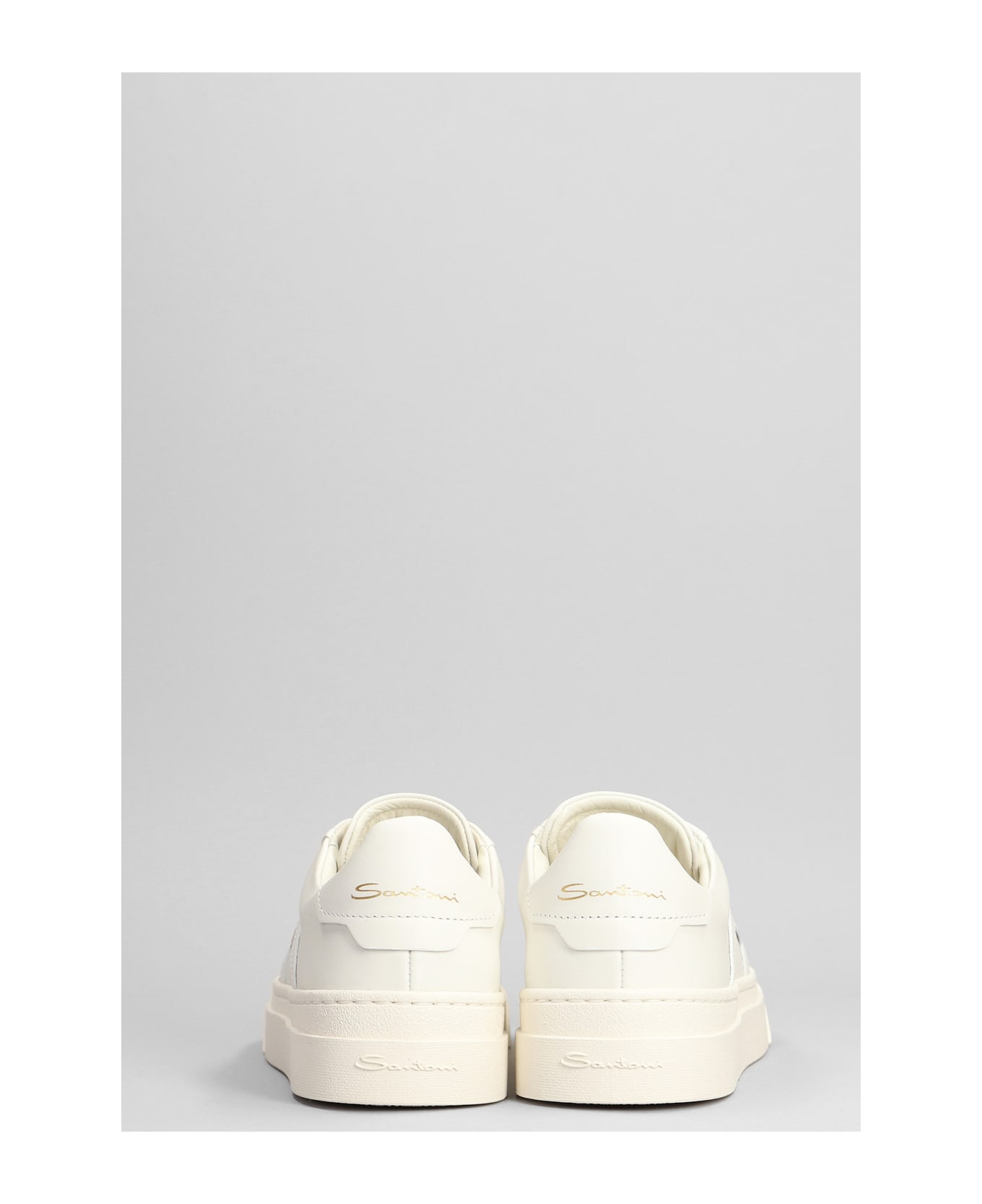 Santoni Dbs6-xwli55 Sneakers In White Leather - white