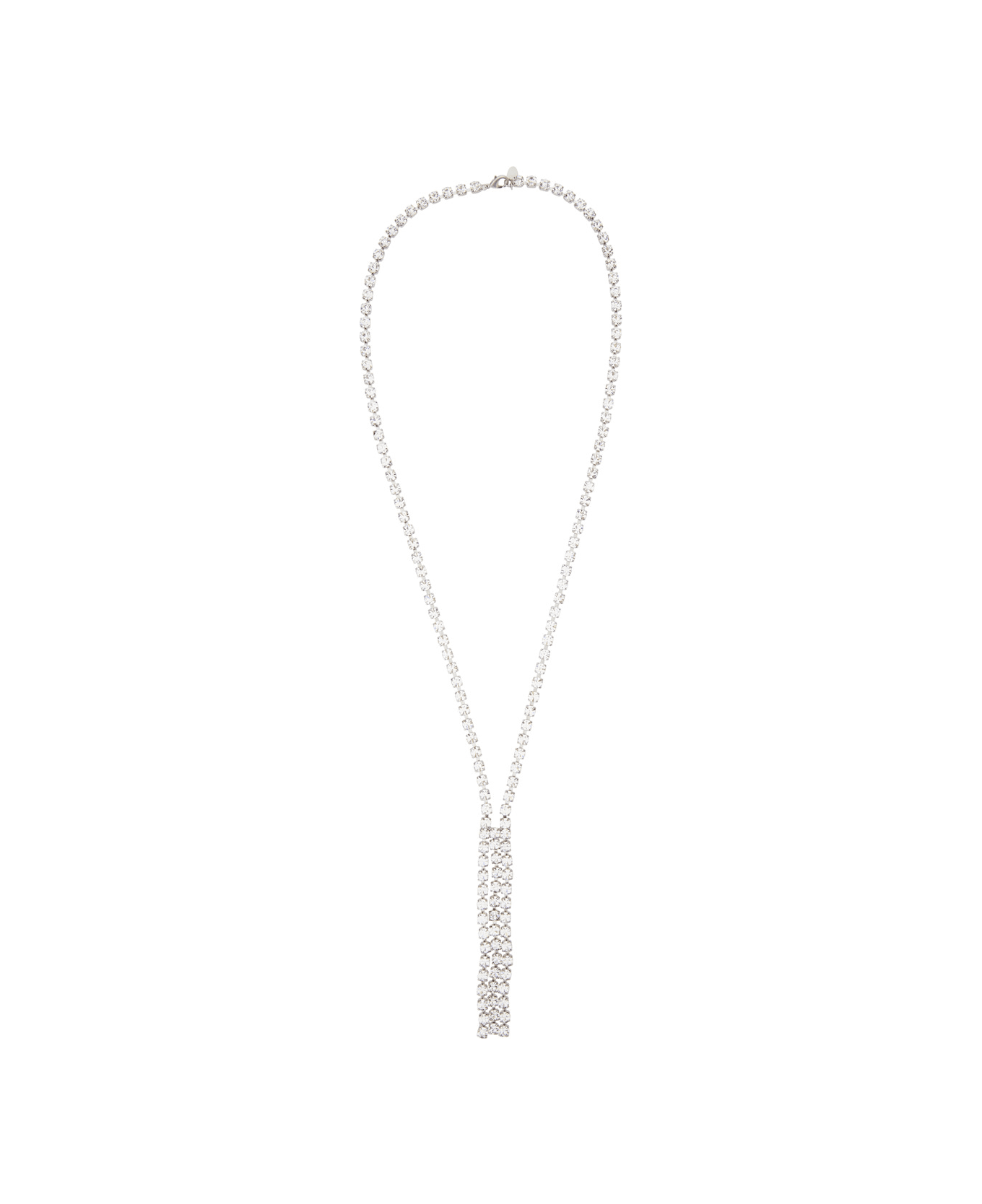 Forte_Forte Pendent Strass Long Necklace - Crystal
