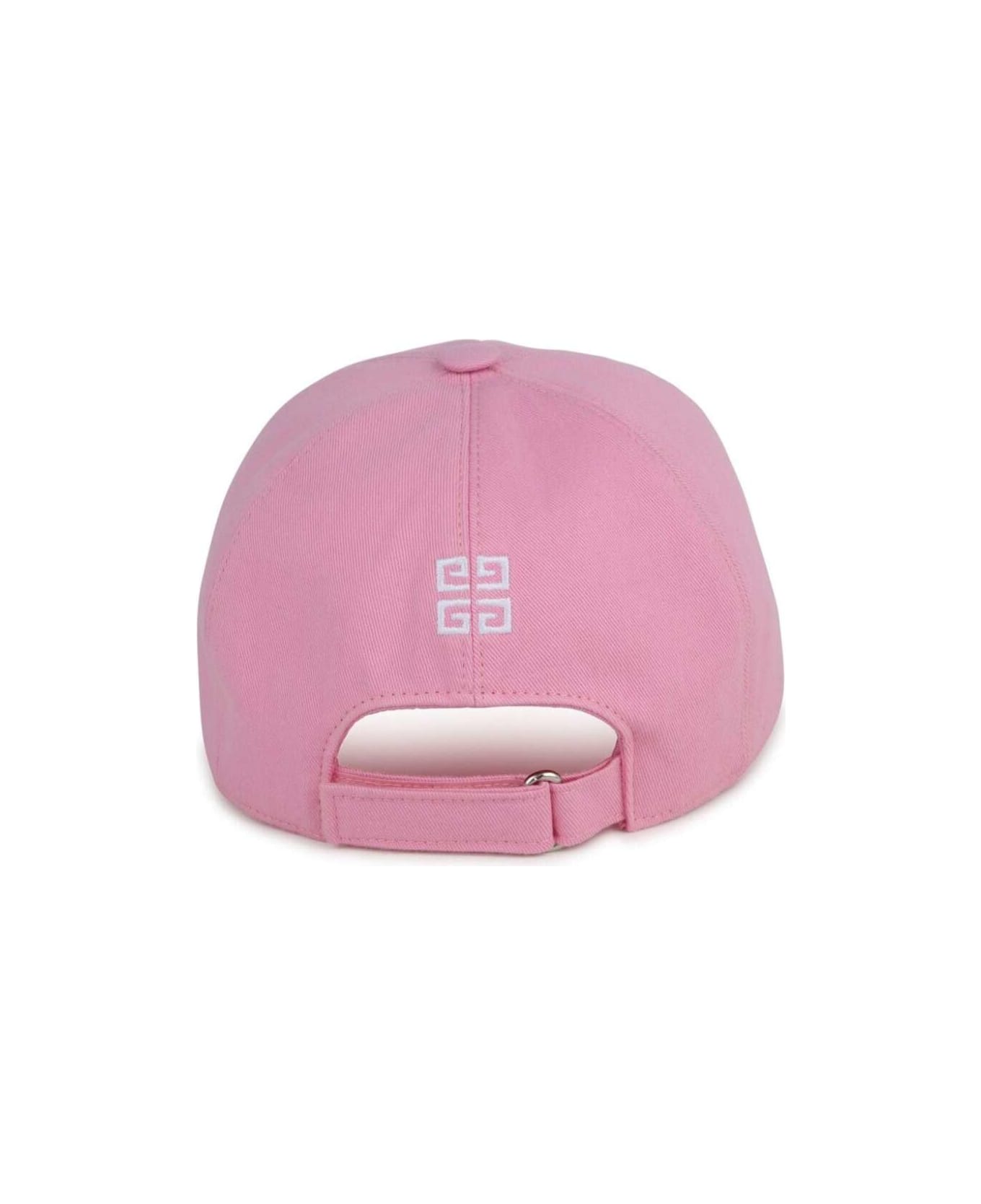 Givenchy Pink Baseball Cap With Logo Lettering Embroidery In Cotton Girl - Pink
