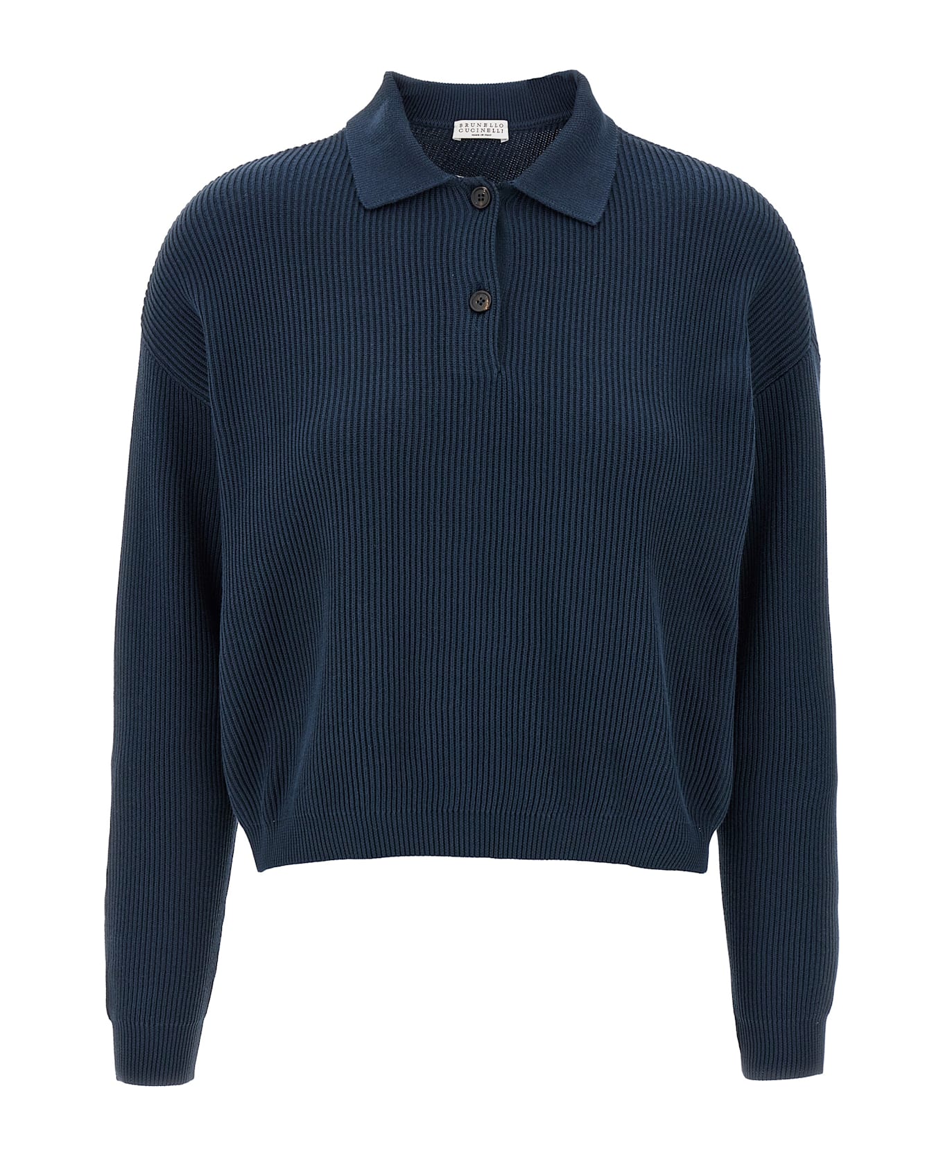Brunello Cucinelli Ribbed Sweater - Blue
