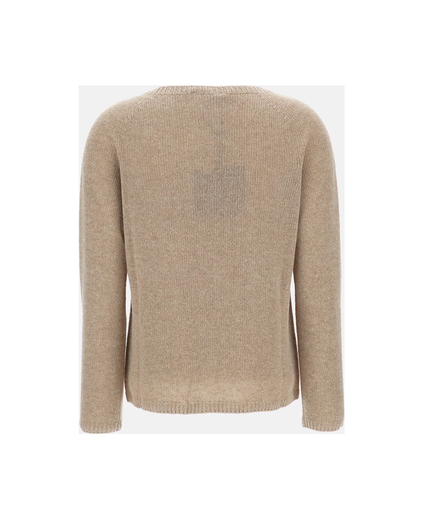 
S Max Mara Crewneck Cashmere Blend Pullover - Beige
