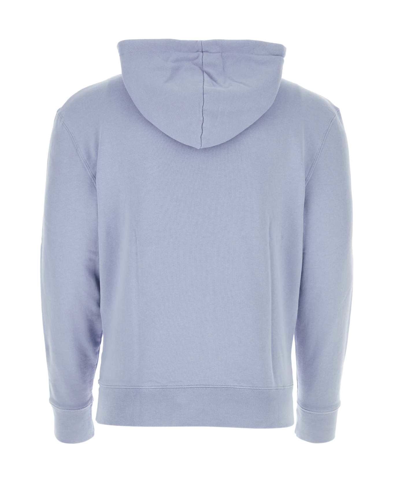 Maison Kitsuné Powder Blue Cotton Sweatshirt - BEATBLUE