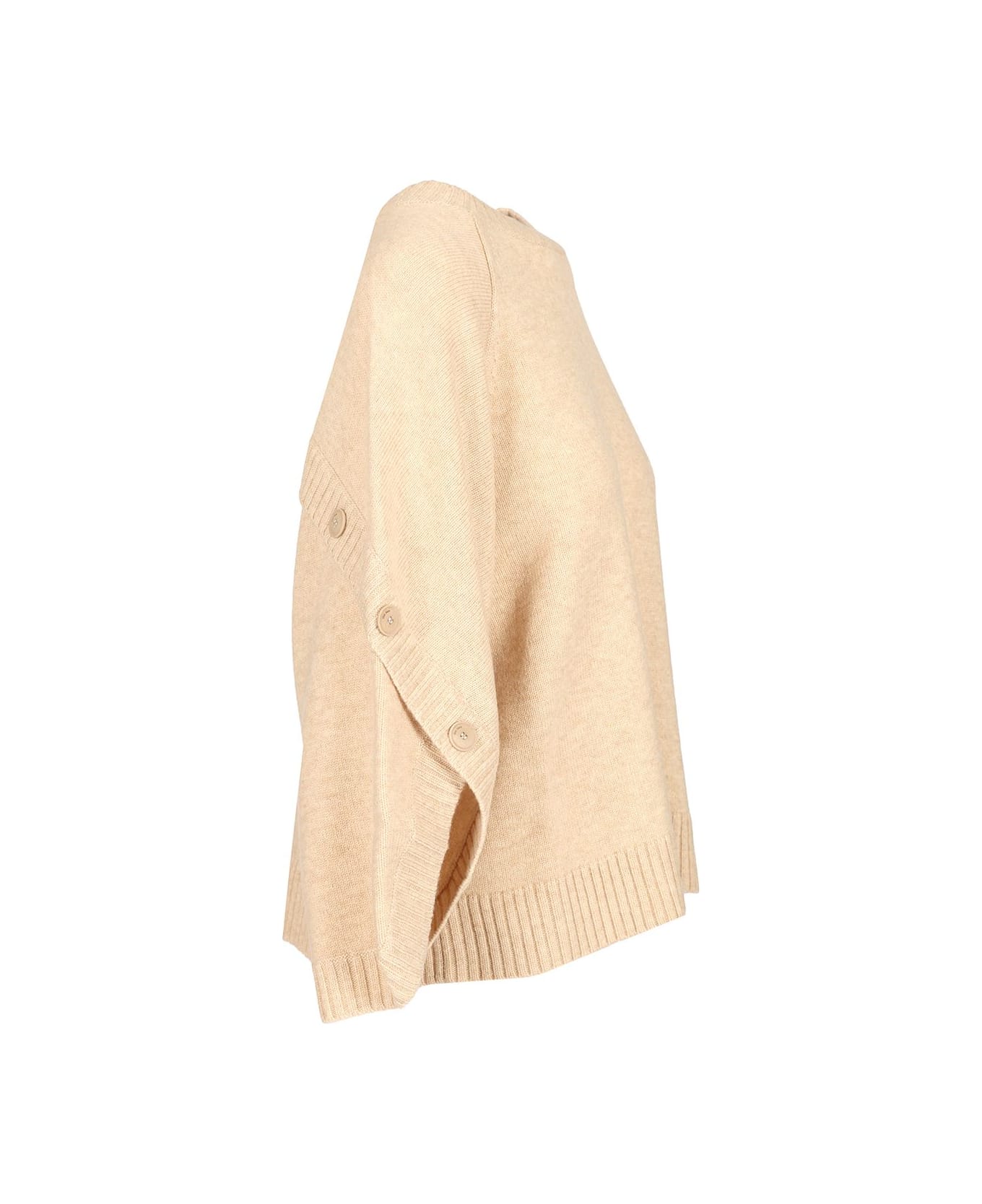 Max Mara Oversized Wool And Cashmere Sweater - BEIGE