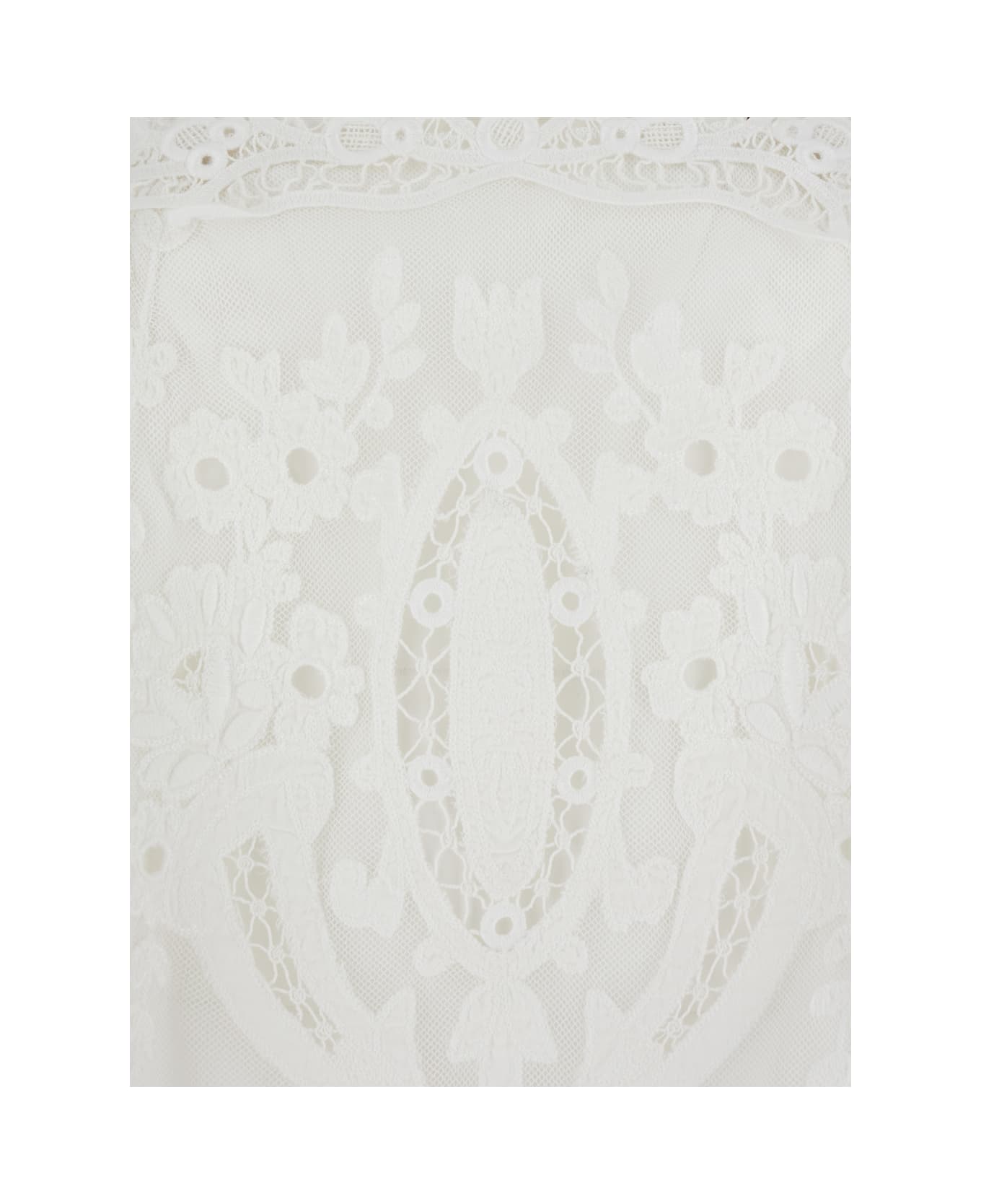 Isabel Marant 'vannel' White Blouse With Halterneck In Lace Woman - White