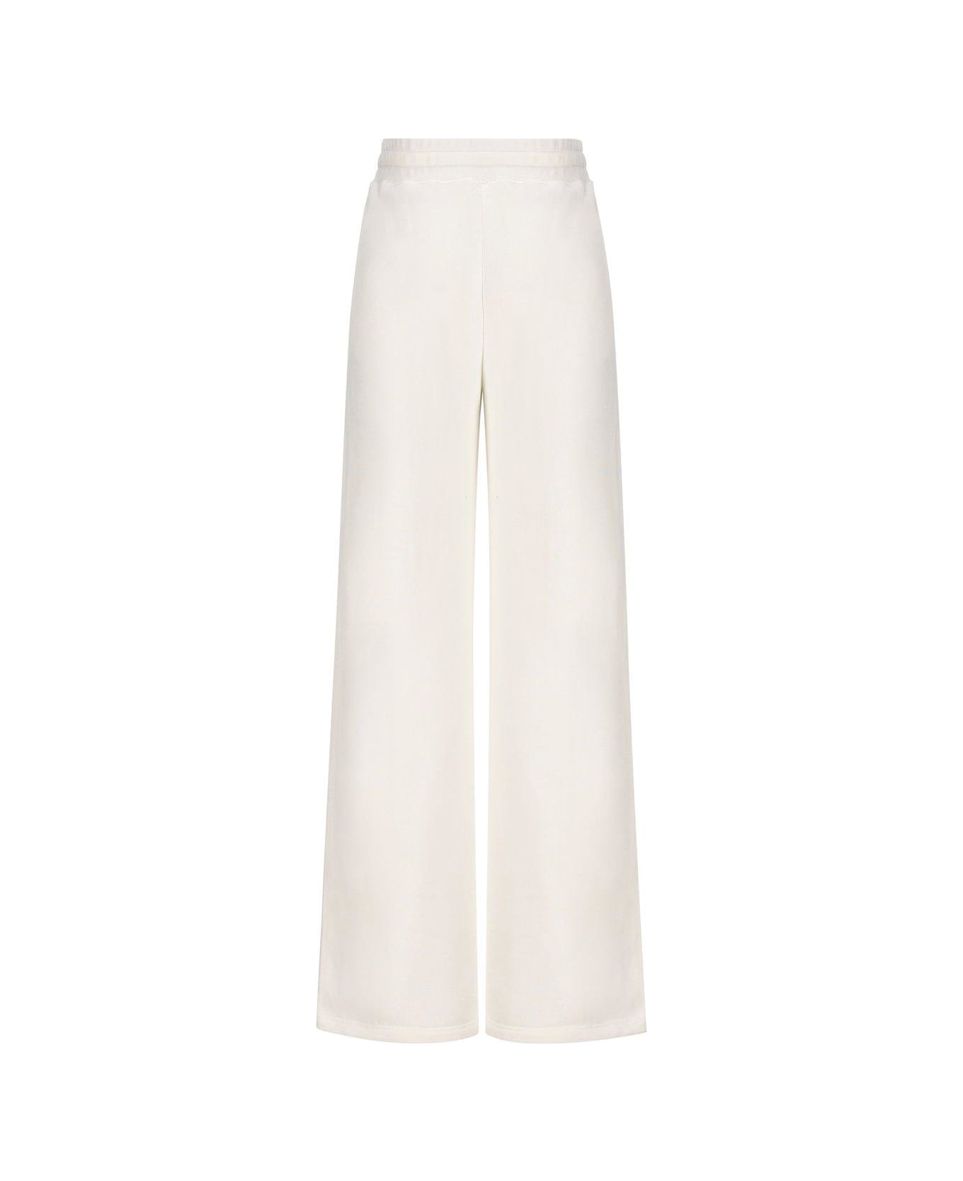 Gucci Interlocking G Embroidered Jersey Trousers - White ボトムス