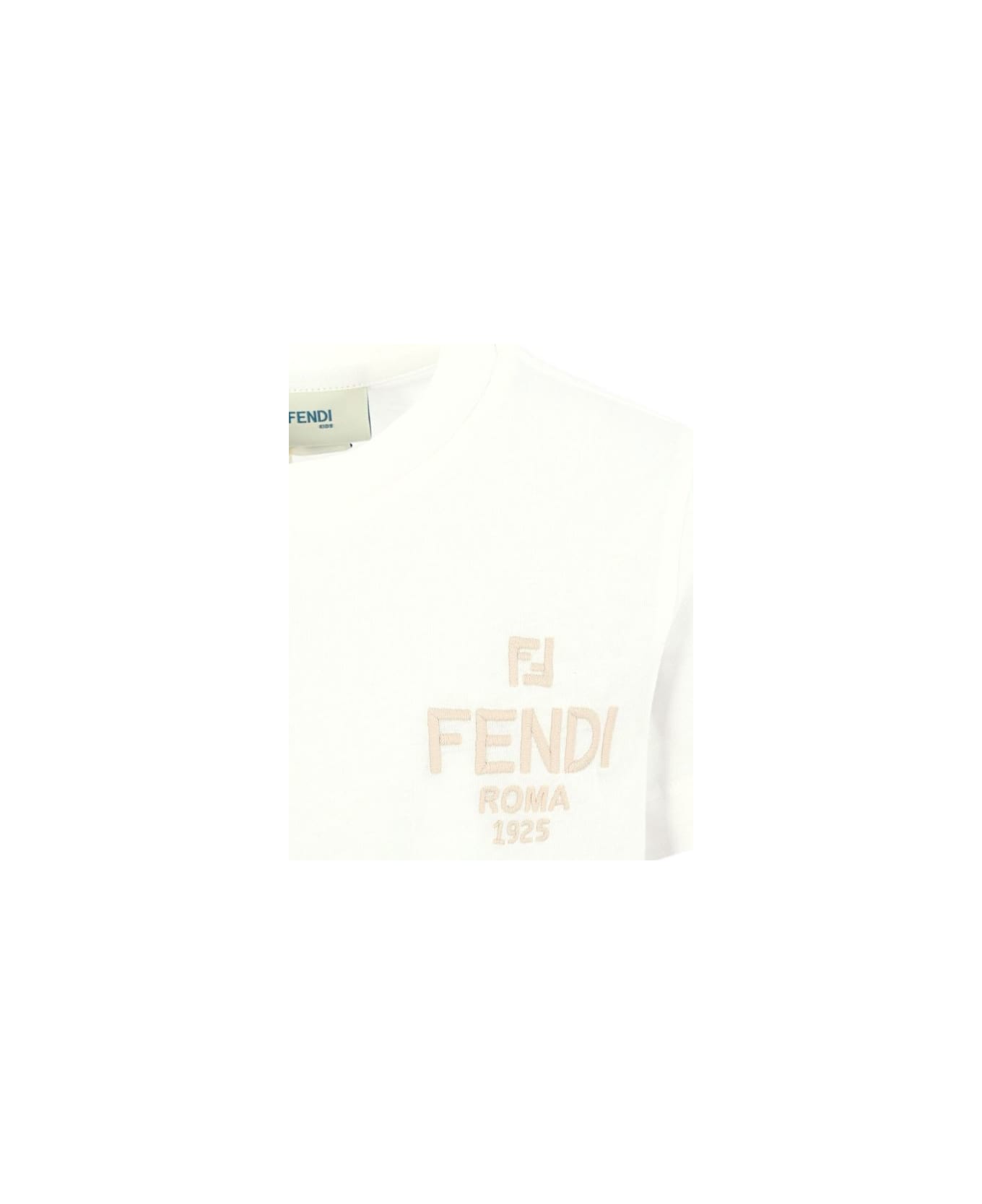 Fendi Kids Logo T-shirt - White