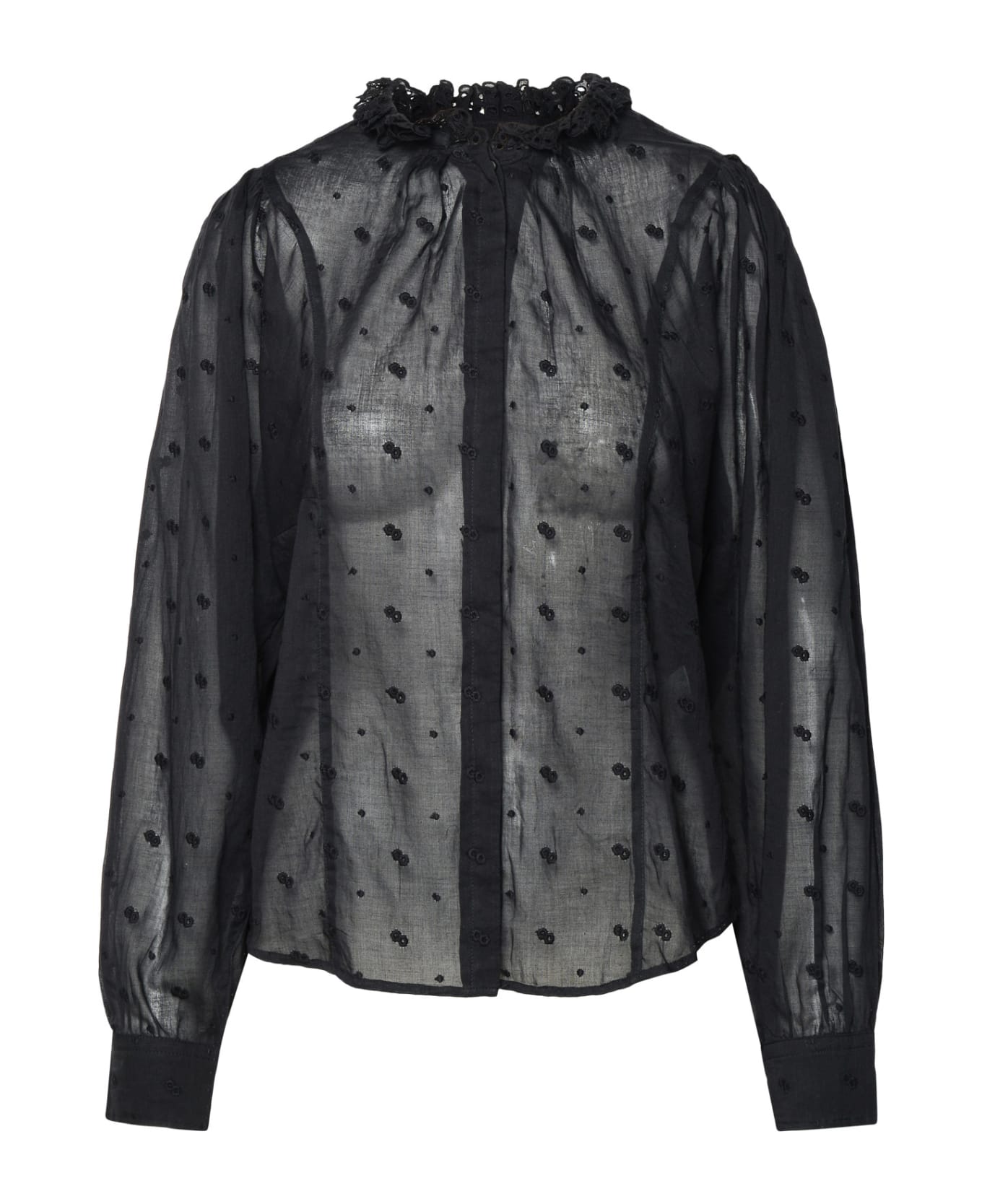 Marant Étoile 'terzali' Cotton Shirt - Black