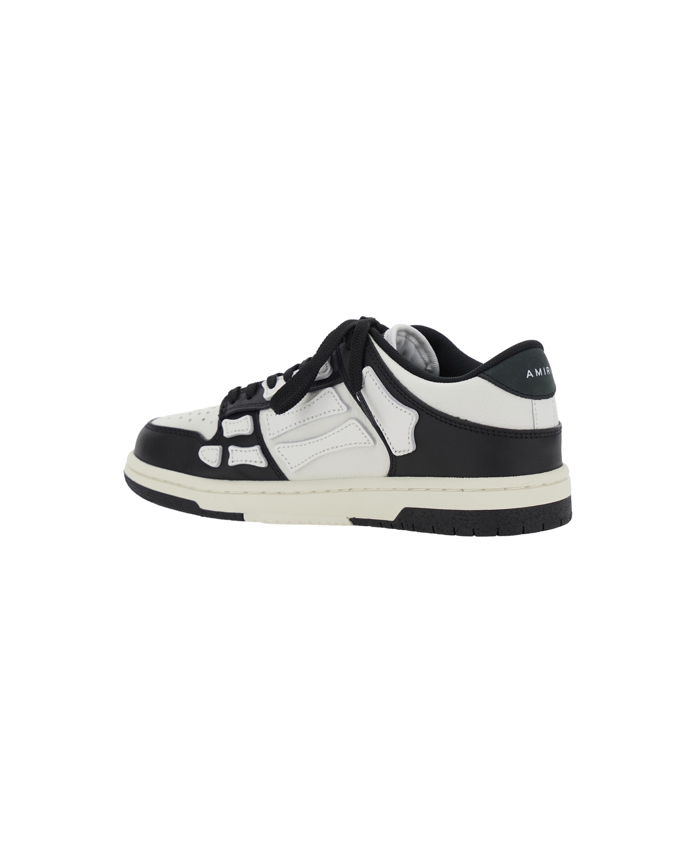 AMIRI Skel Top Low - White/black