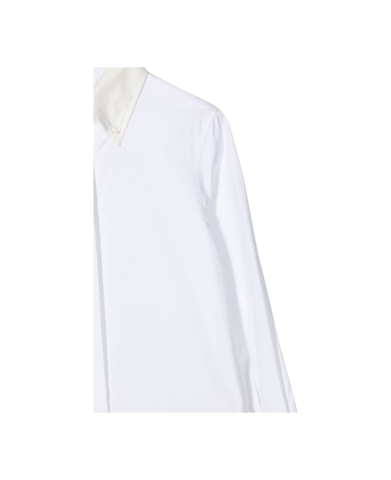 Thom Browne Pleated Bottom Shirtdress - WHITE