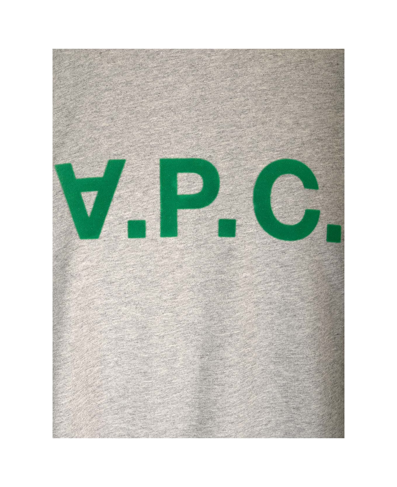 A.P.C. Logo Printed Crewneck T-shirt - Grey
