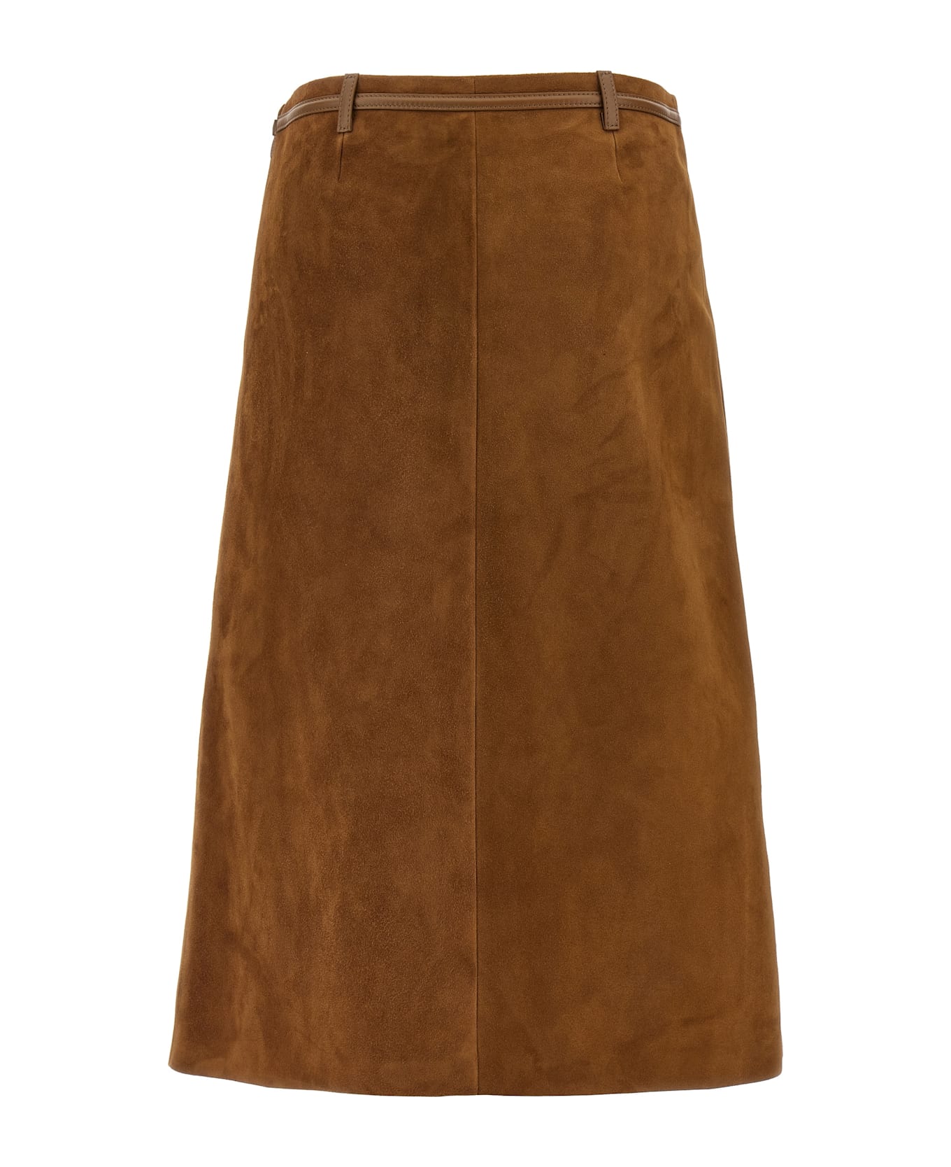 Gucci Suede Skirt Horsebit - Brown