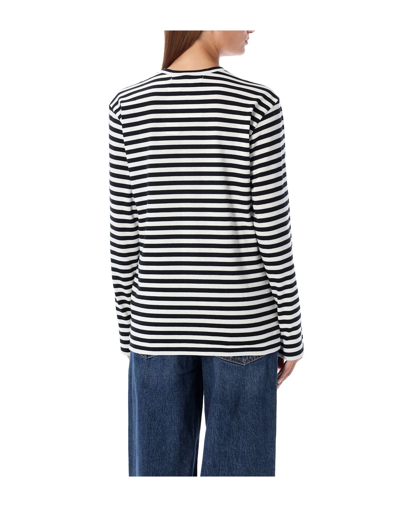 Comme des Garçons Play Striped Long-sleeved T-shirt - BLACK WHITE