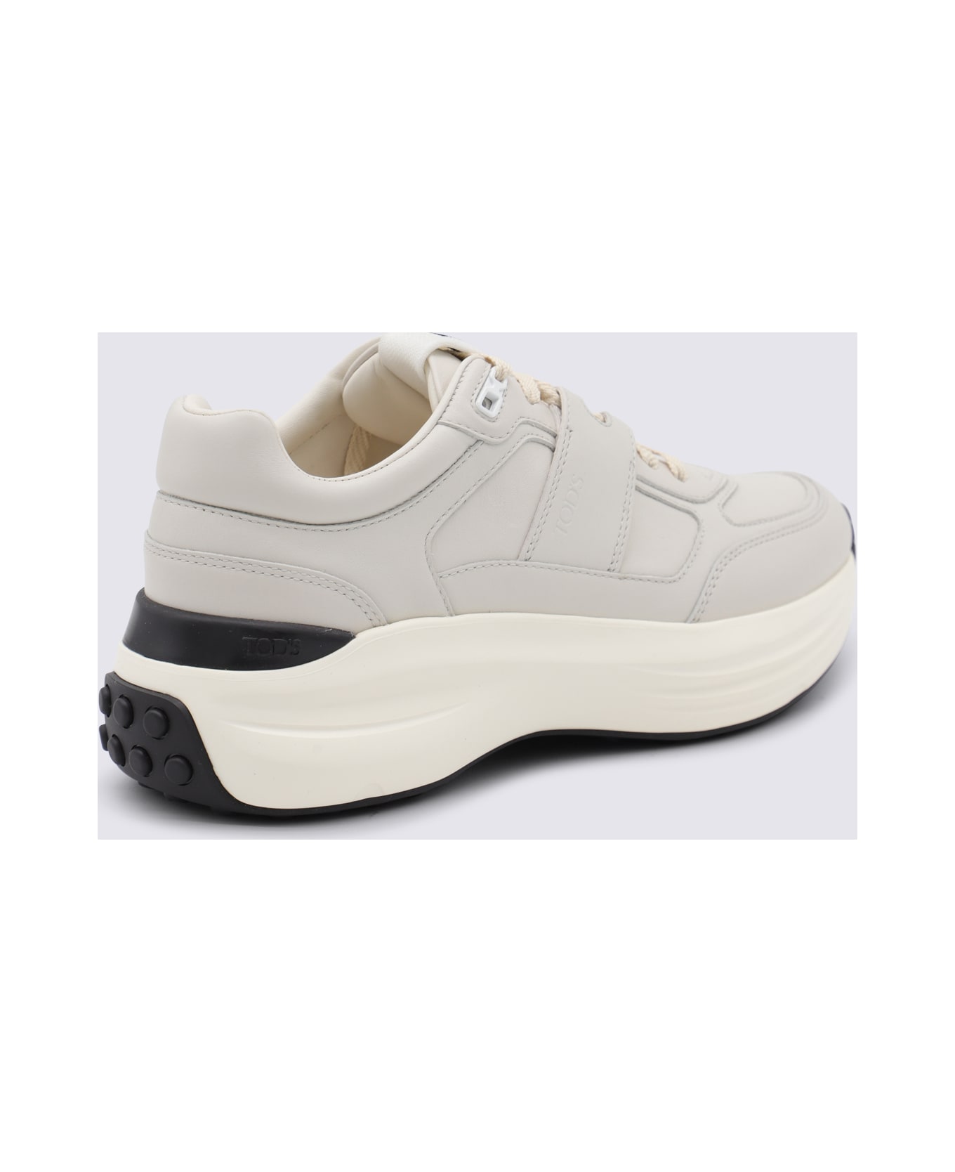 Tod
s White Leather Sneakers - White
