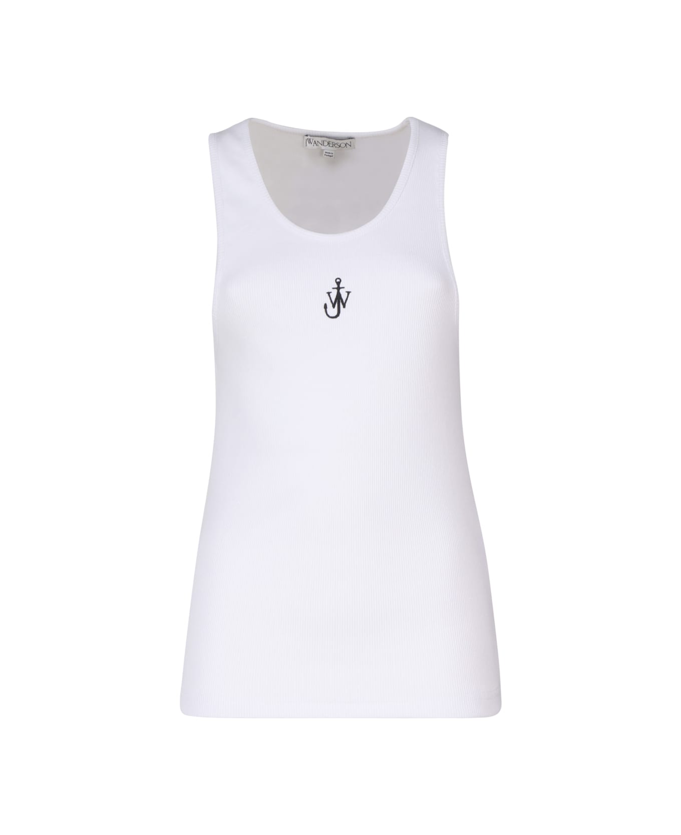 J.W. Anderson Tank Top With Embroidery - White