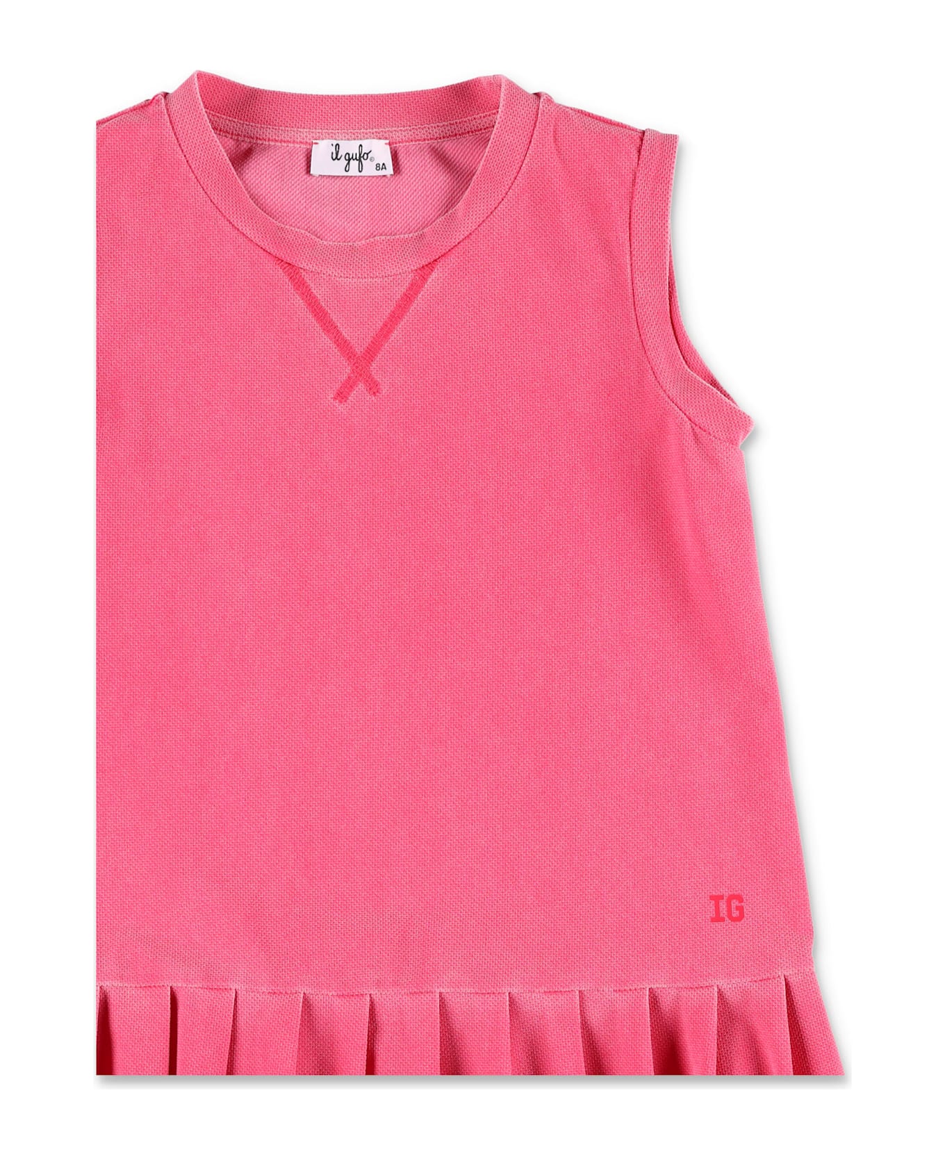 Il Gufo Kid - Delavé Sensitive® Fabrics Dress - FUCHSIA