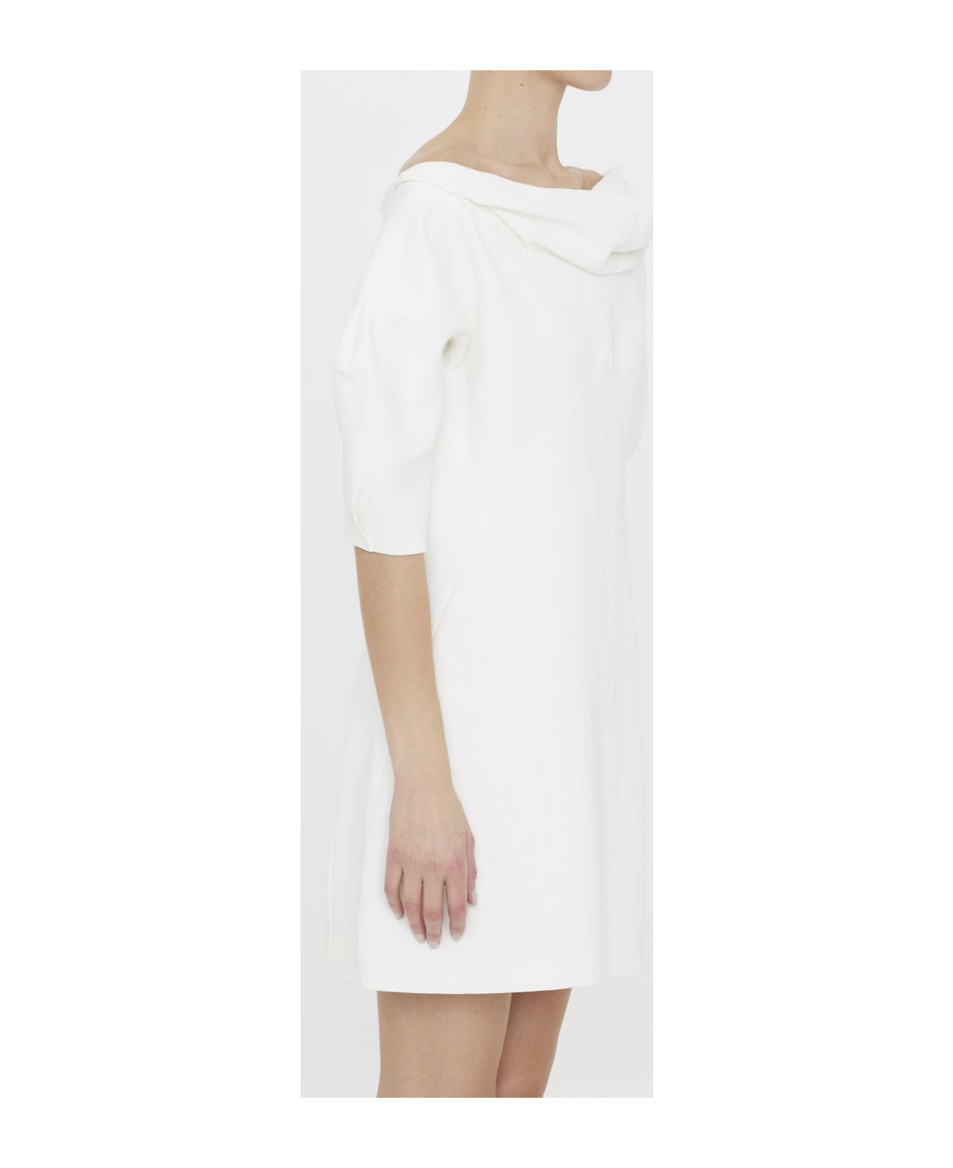 Jil Sander Linen And Viscose Dress - WHITE ワンピース＆ドレス
