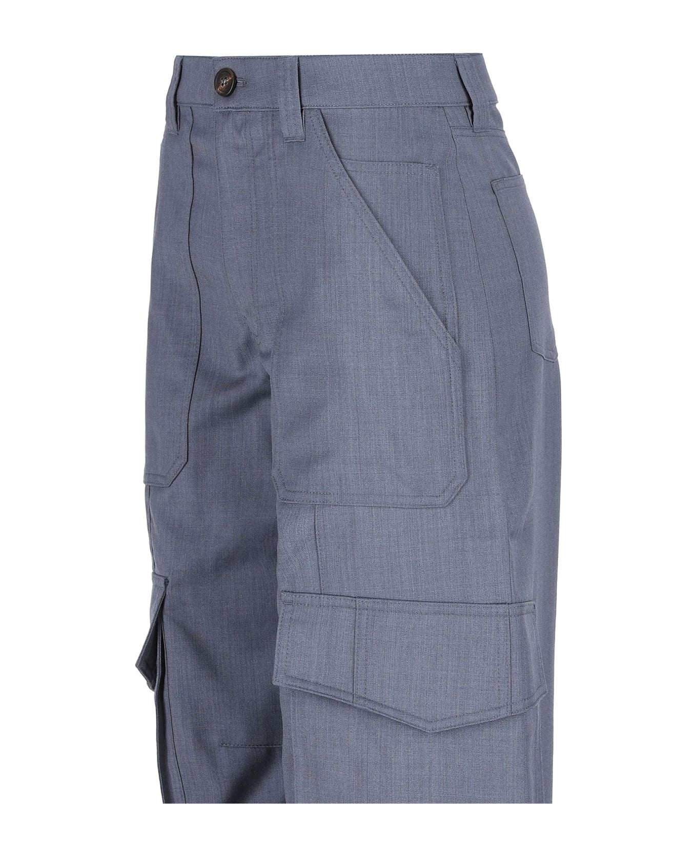 Golden Goose Straight-leg Cargo Trousers - Blue