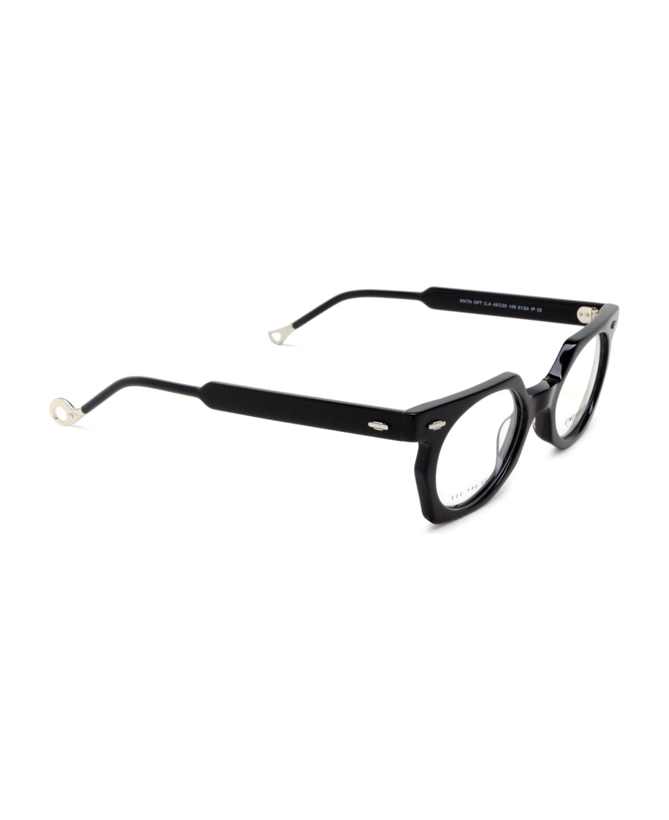 Eyepetizer Anita Opt Black Glasses - Black アイウェア