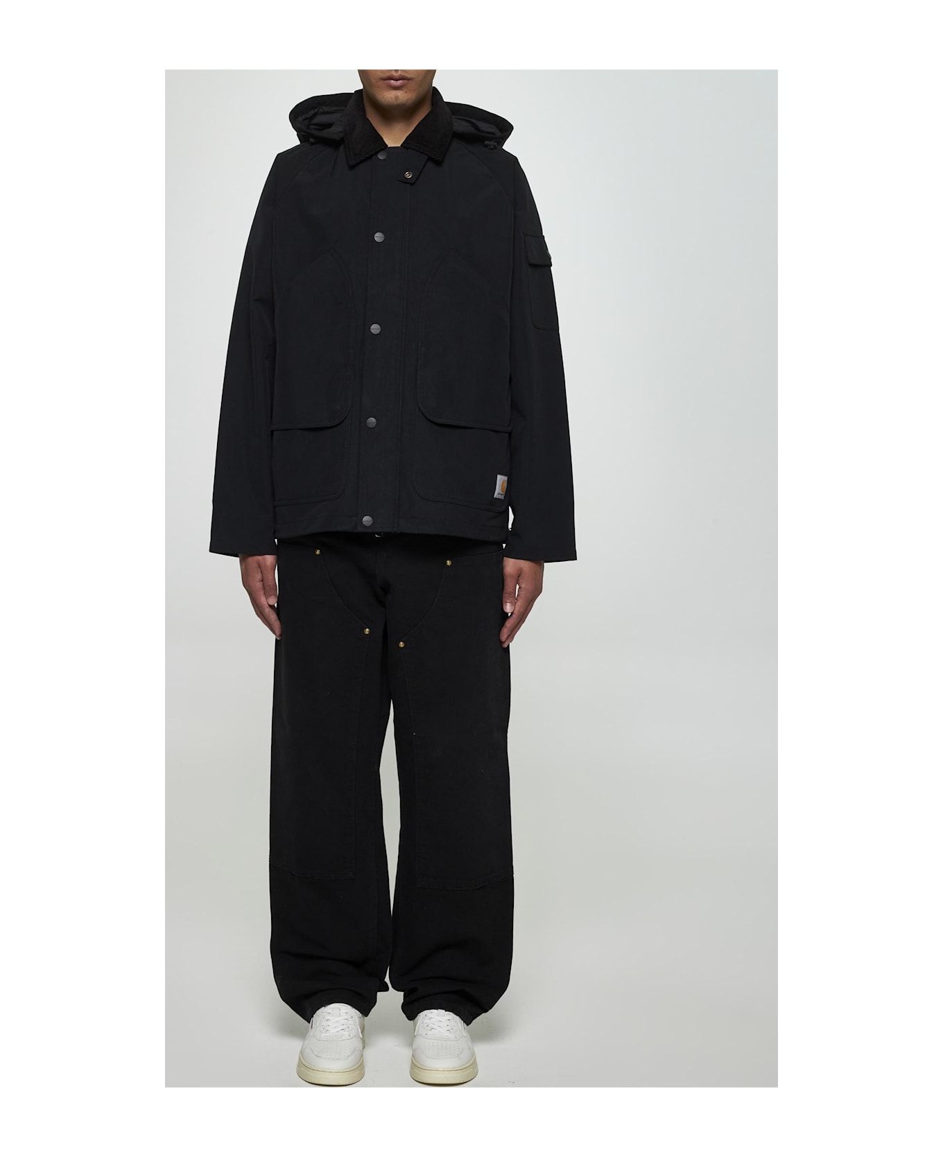 Carhartt Clarton Nylon Jacket - Exx Black Black
