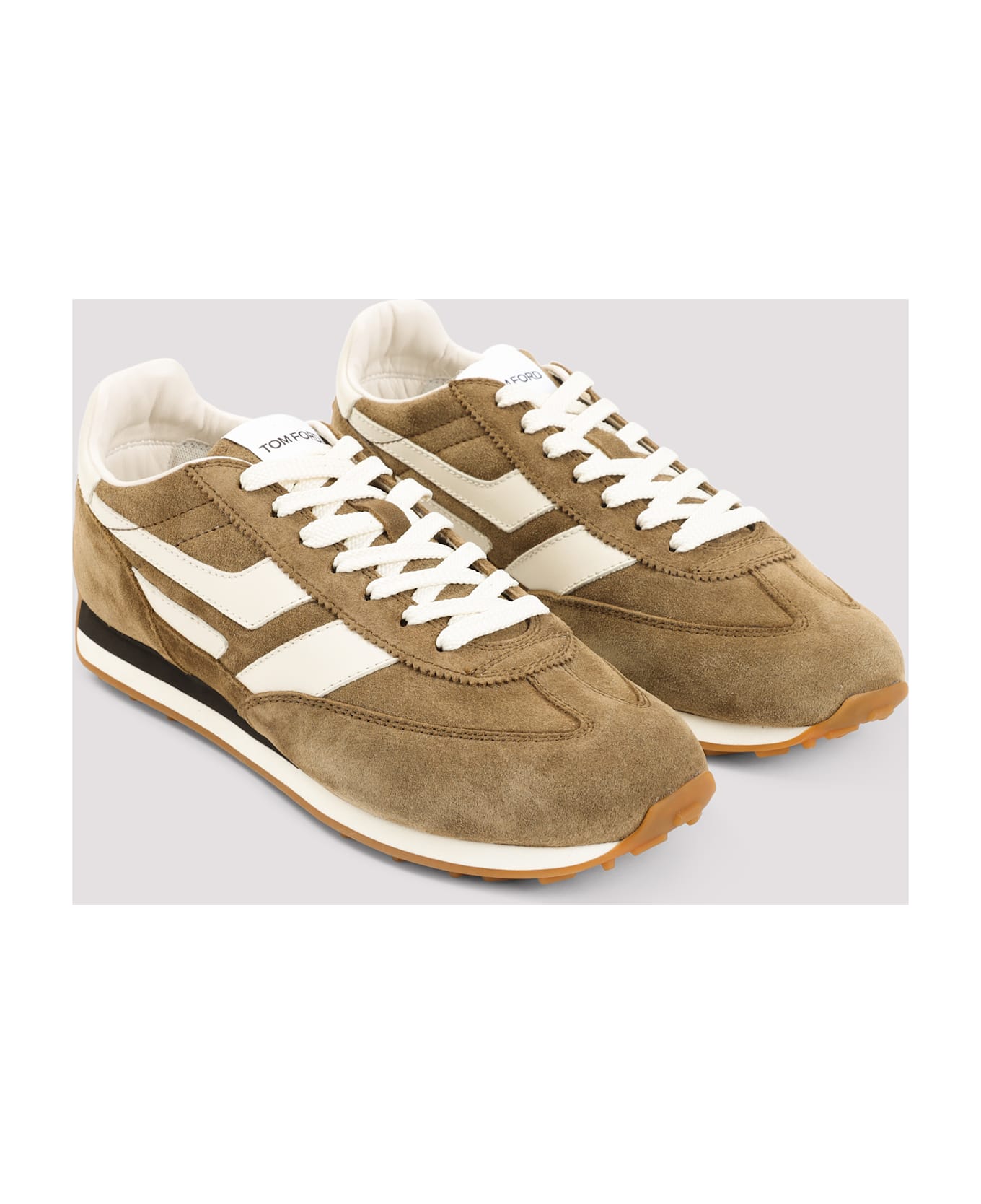 Tom Ford Mick Sneakers - Era Dark Tan Amber