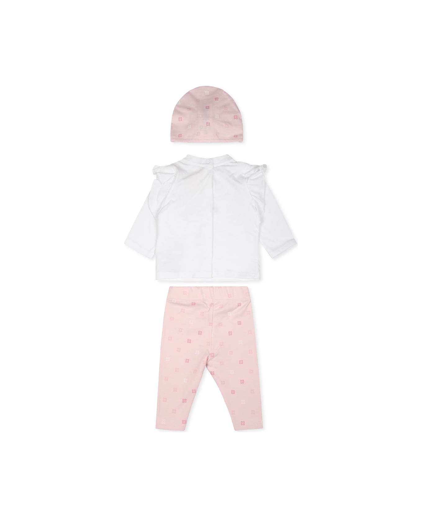 Givenchy Pink Birth Set For Baby Girl With Logo And Iconic 4g Motif - Rosa