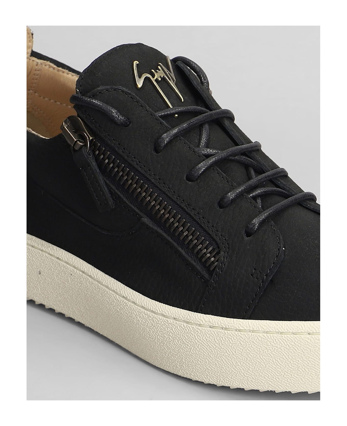 Giuseppe Zanotti Frankie Sneakers In Black Leather - black